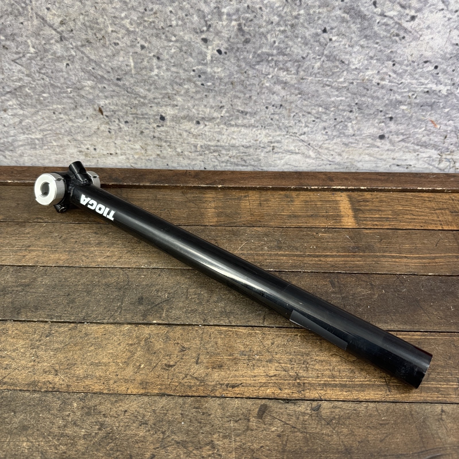 VIntage Tioga Seatpost 26.6mm Black Japan NOS Plain Post Road 90s MTB Bike