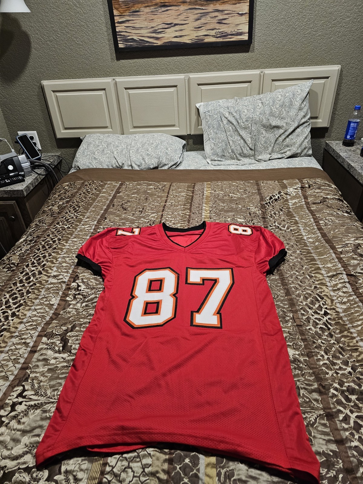 Rob Gronkowski Tampa Bay Buccaneers Handsigned Red Custom Jersey Size XL COA Rob Gronkowski Tampa Bay Buccaneers Handsigned Red Custom Jersey Size XL COA