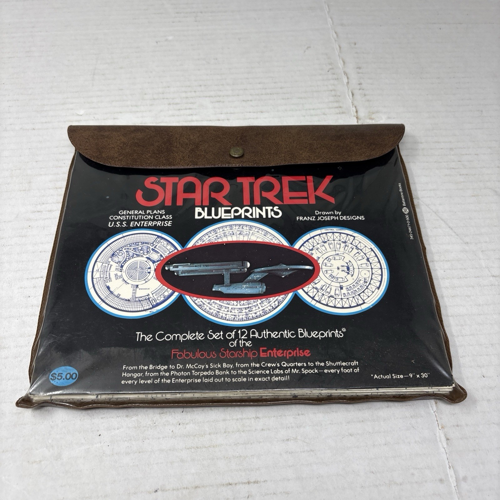 Star Trek USS Enterprise Blueprints Vintage 1975 Complete Set of 12 Franz Joseph Star Trek USS Enterprise Blueprints Vintage 1975 Complete Set of 12 Franz Joseph