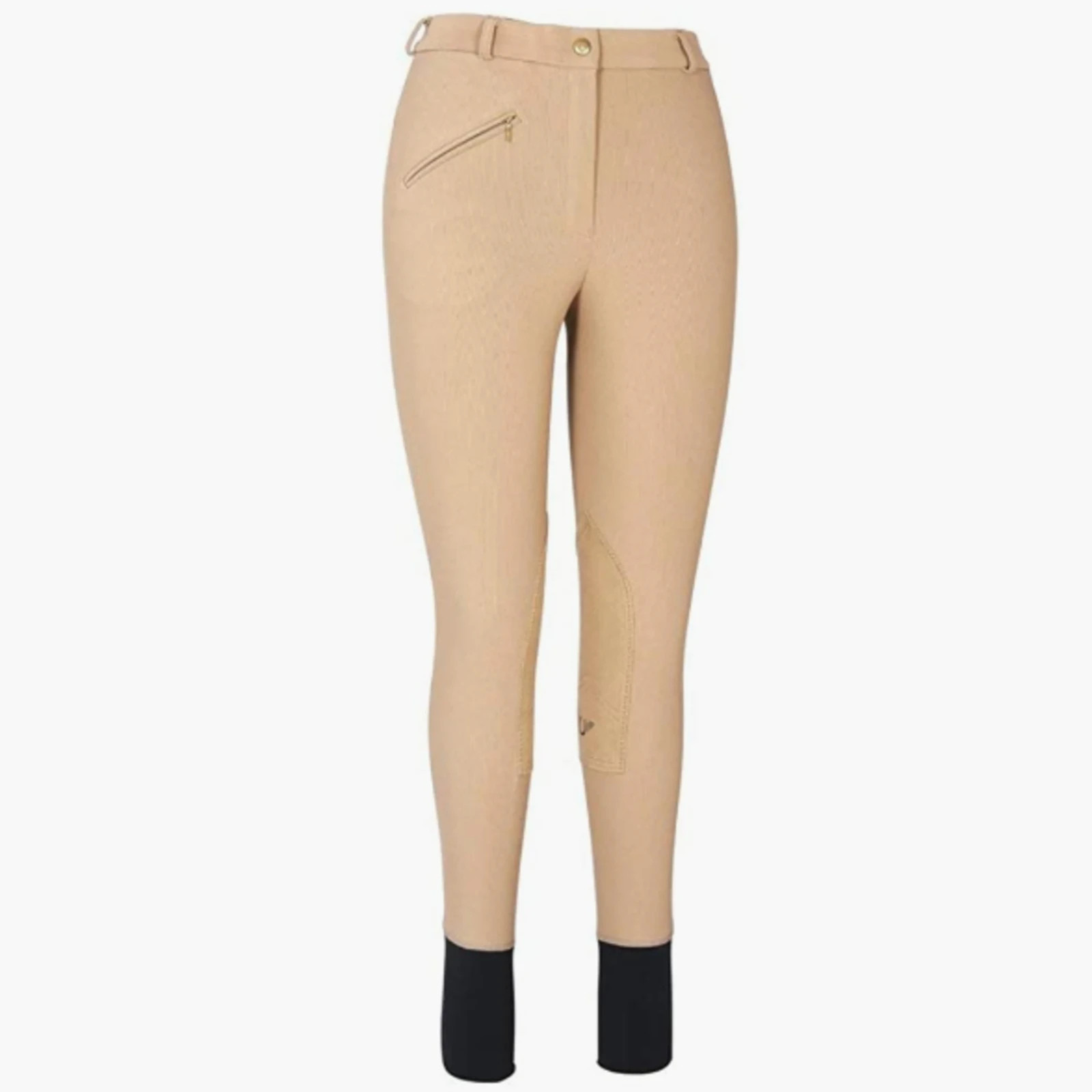TuffRider Women\'s Ribb Knee Patch Breeches - Light Tan, Women Size 24, NWT
