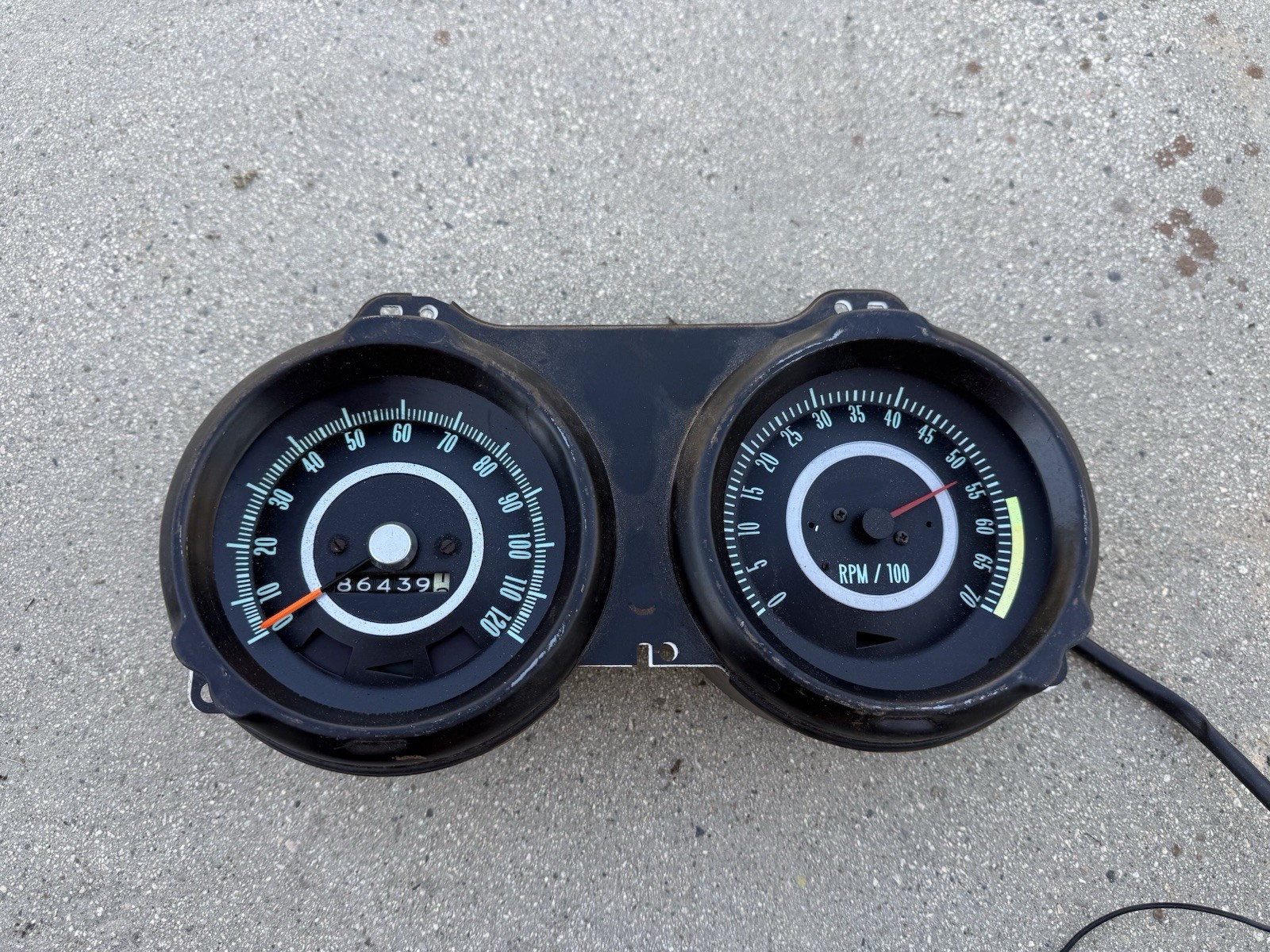 1967 1968 Chevy Camaro GM Tach & Gauge Cluster big Block Redline 7000