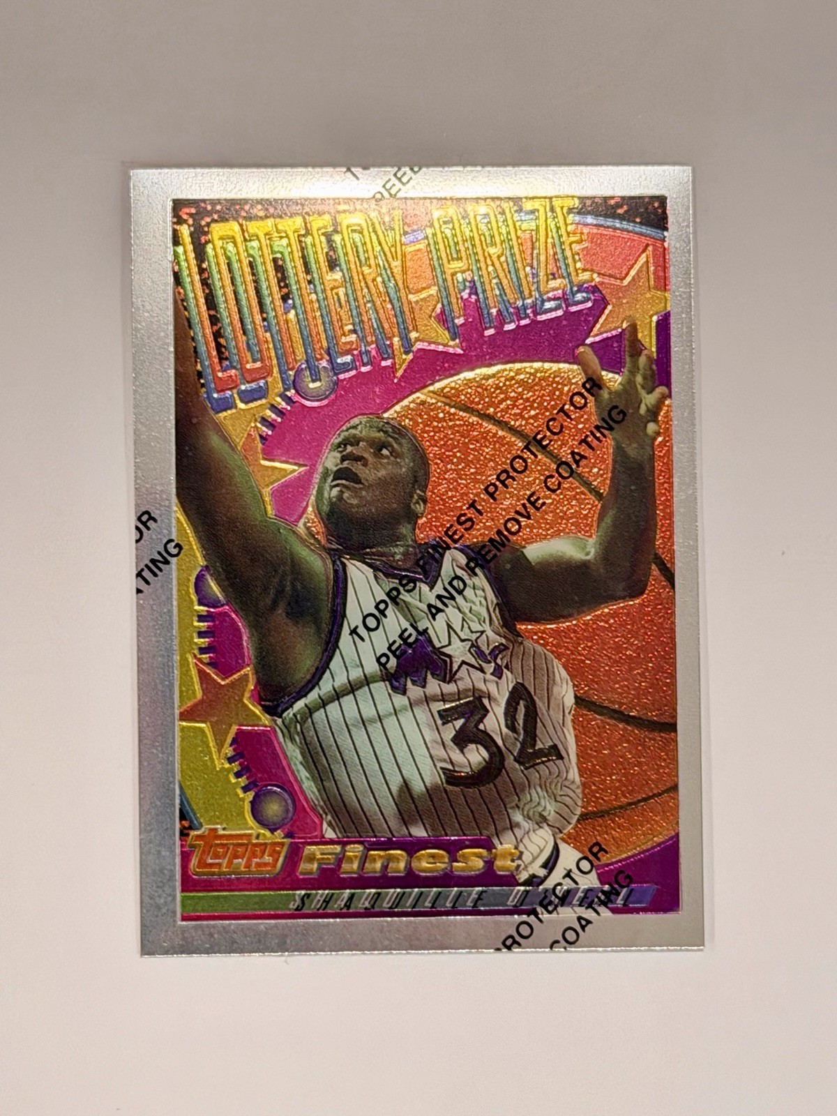 1994-95 Topps Finest - Lottery Prize Shaquille O'Neal #LP 15 Orlando Magic 1994-95 Topps Finest - Lottery Prize Shaquille O'Neal #LP 15 Orlando Magic