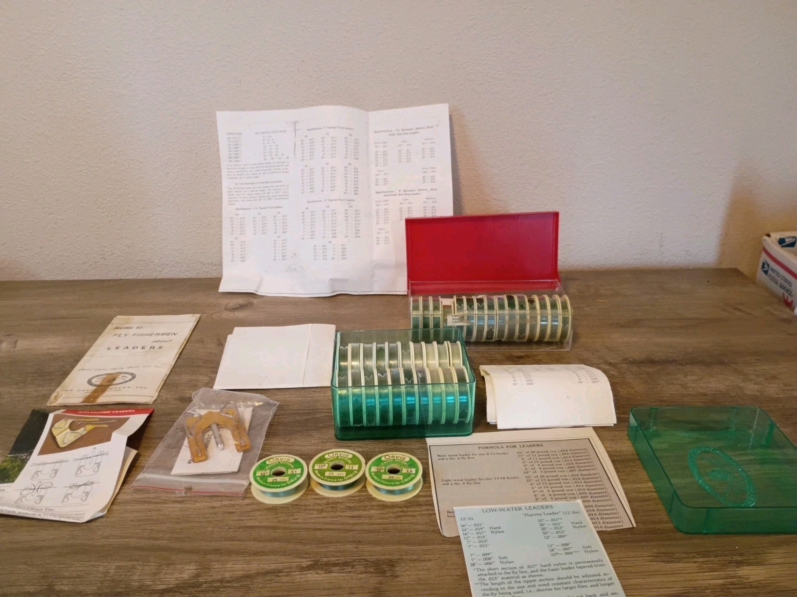 Vtg 38 Spools of Orvis Luxor Nylon Tippet Leader Line France Most New + Extras Vtg 38 Spools of Orvis Luxor Nylon Tippet Leader Line France Most New + Extras