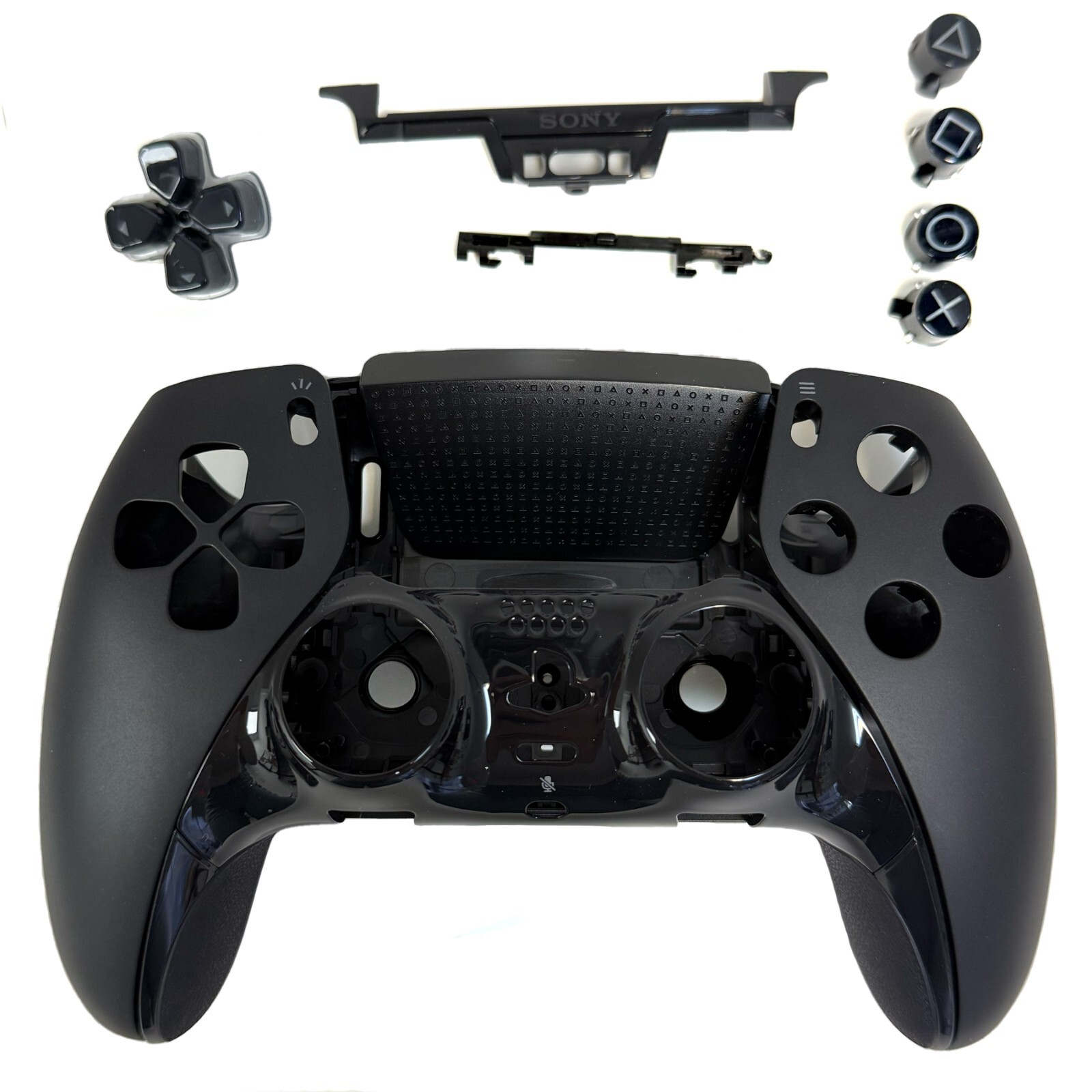 Original OEM Full Set Shell Buttons Replacement for PS5 DualSense Edge Black Original OEM Full Set Shell Buttons Replacement for PS5 DualSense Edge Black
