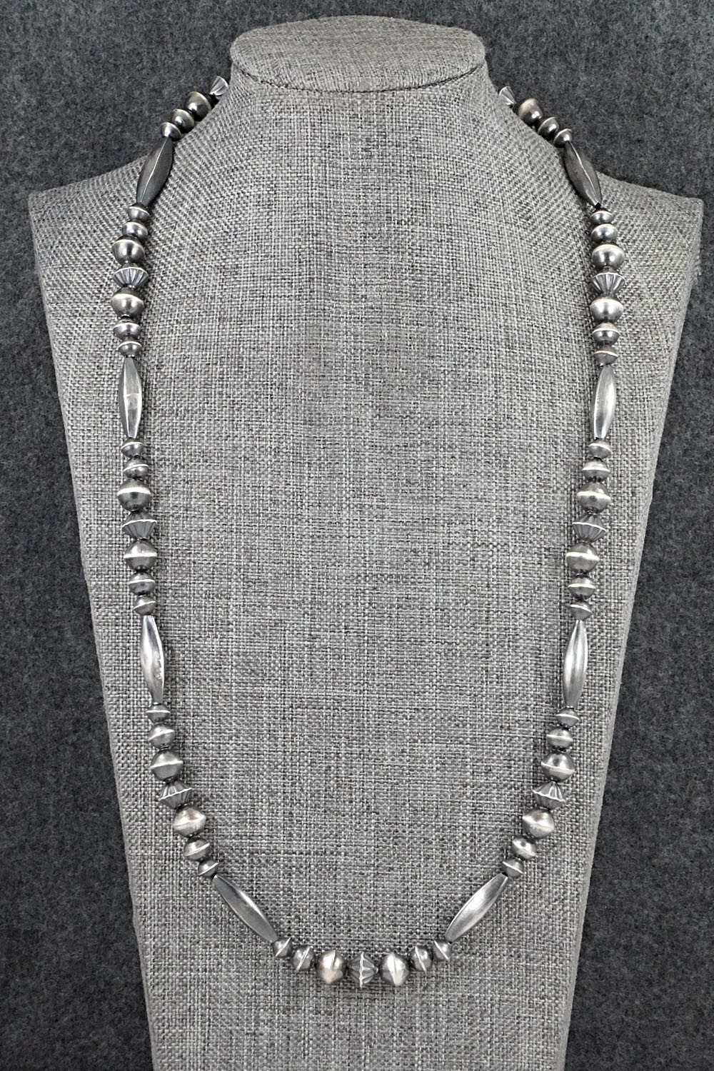 Sterling Silver Navajo Pearl Necklace 24 Sterling Silver Navajo Pearl Necklace 24