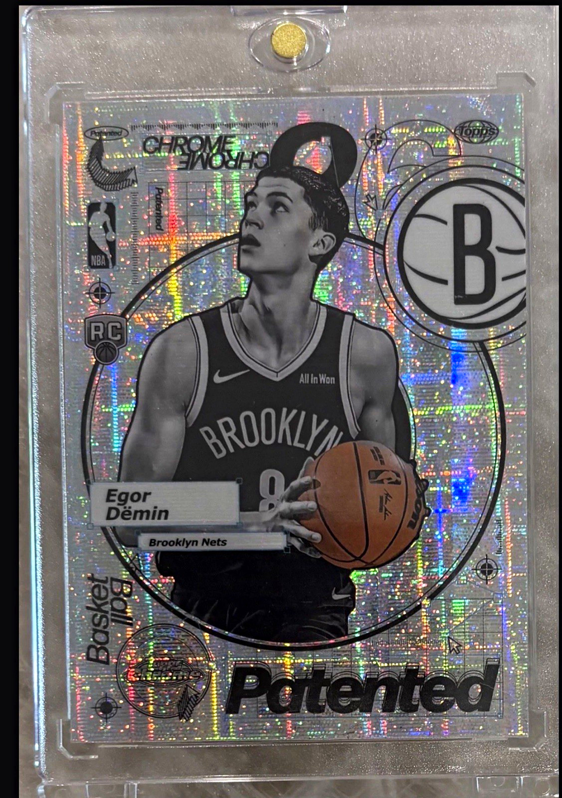 Topps 2025-26 Topps Chrome Patented Egor Demin RC #PD-23 Brooklyn Nets