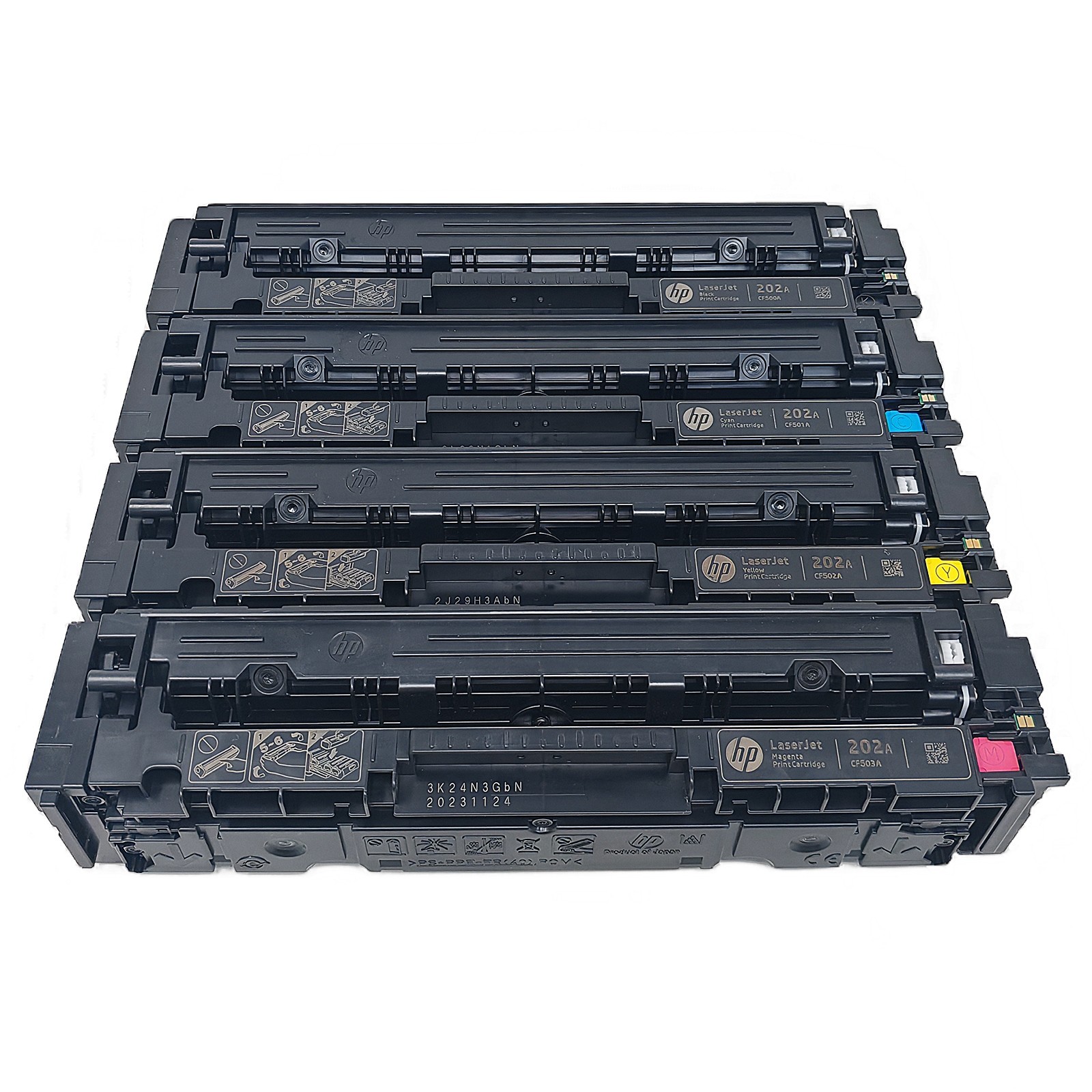 4x GENUINE HP 202A CF500A-CF503A Toner For HP LaserJet Pro M254dw M280nw M281fdw 4x GENUINE HP 202A CF500A-CF503A Toner For HP LaserJet Pro M254dw M280nw M281fdw