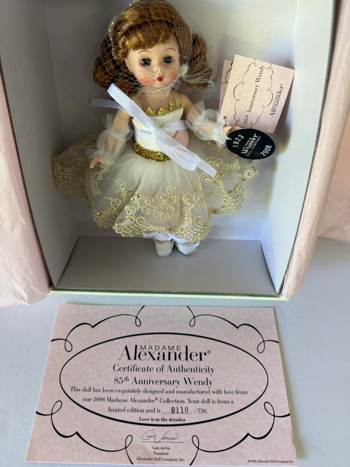 Madame Alexander 85th Anniversary Wendy Doll 2008 Limited Edition 8 in MPN 48325 Madame Alexander 85th Anniversary Wendy Doll 2008 Limited Edition 8 in MPN 48325