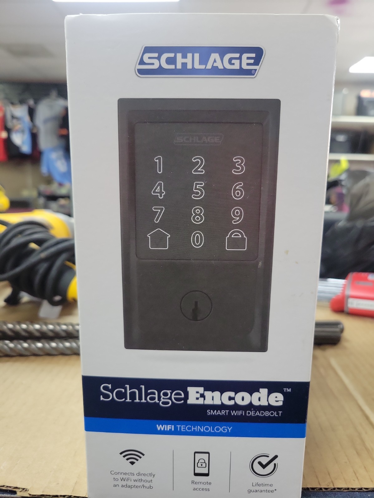 Schlage Encode Century Smart Wifi Deadbolt Matte Black BE489WBCEN622 NIB Schlage Encode Century Smart Wifi Deadbolt Matte Black BE489WBCEN622 NIB