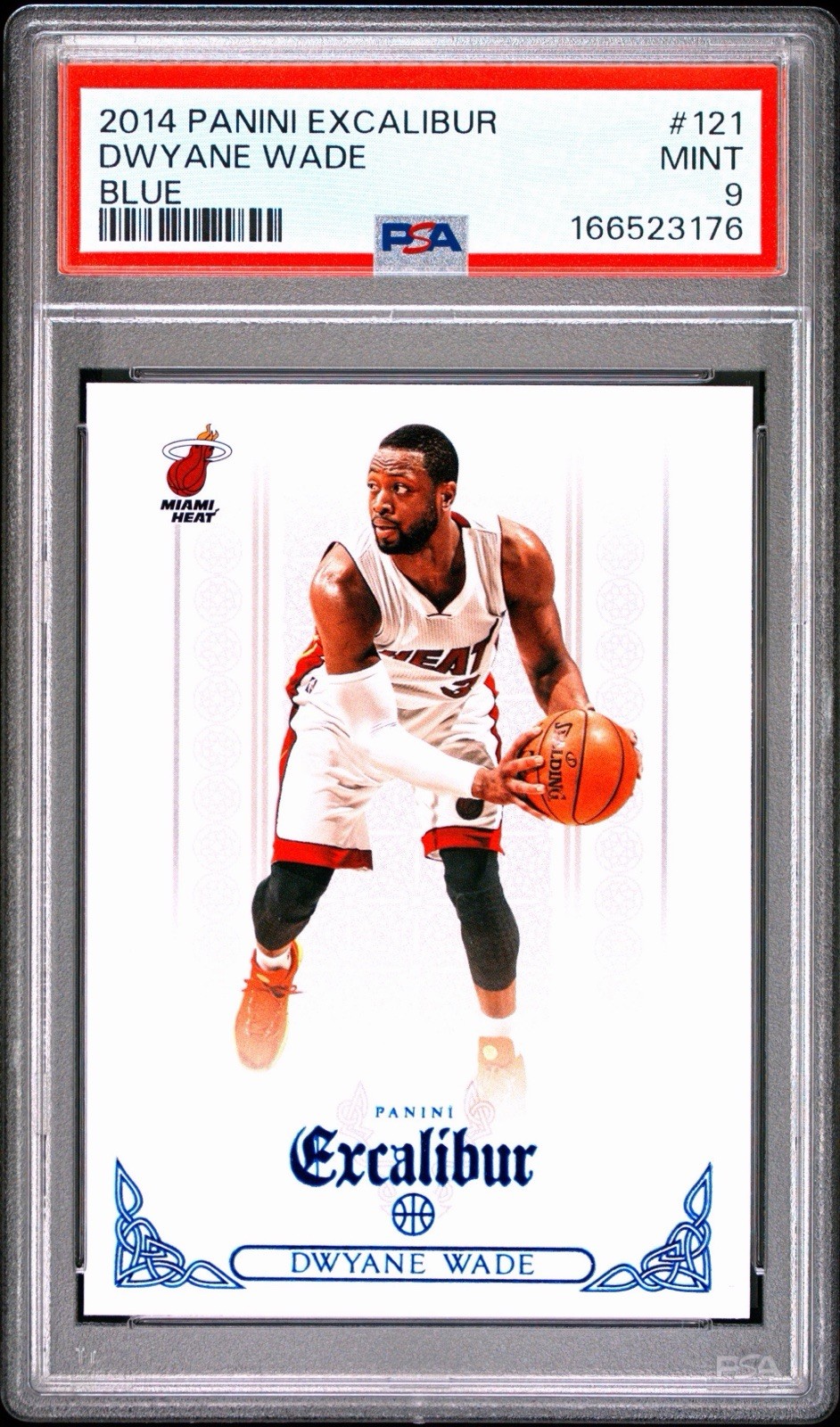 2014-15 Panini Excalibur Blue Dwyane Wade #121 PSA 9 Miami Heat 2014-15 Panini Excalibur Blue Dwyane Wade #121 PSA 9 Miami Heat