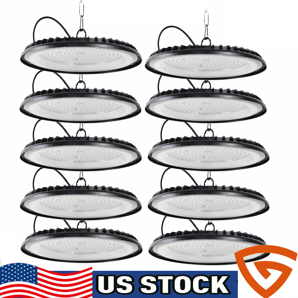 10-Pack 300W UFO LED High Bay Light Shop Industrial Commercial Factory Warehouse 10-Pack 300W UFO LED High Bay Light Shop Industrial Commercial Factory Warehouse