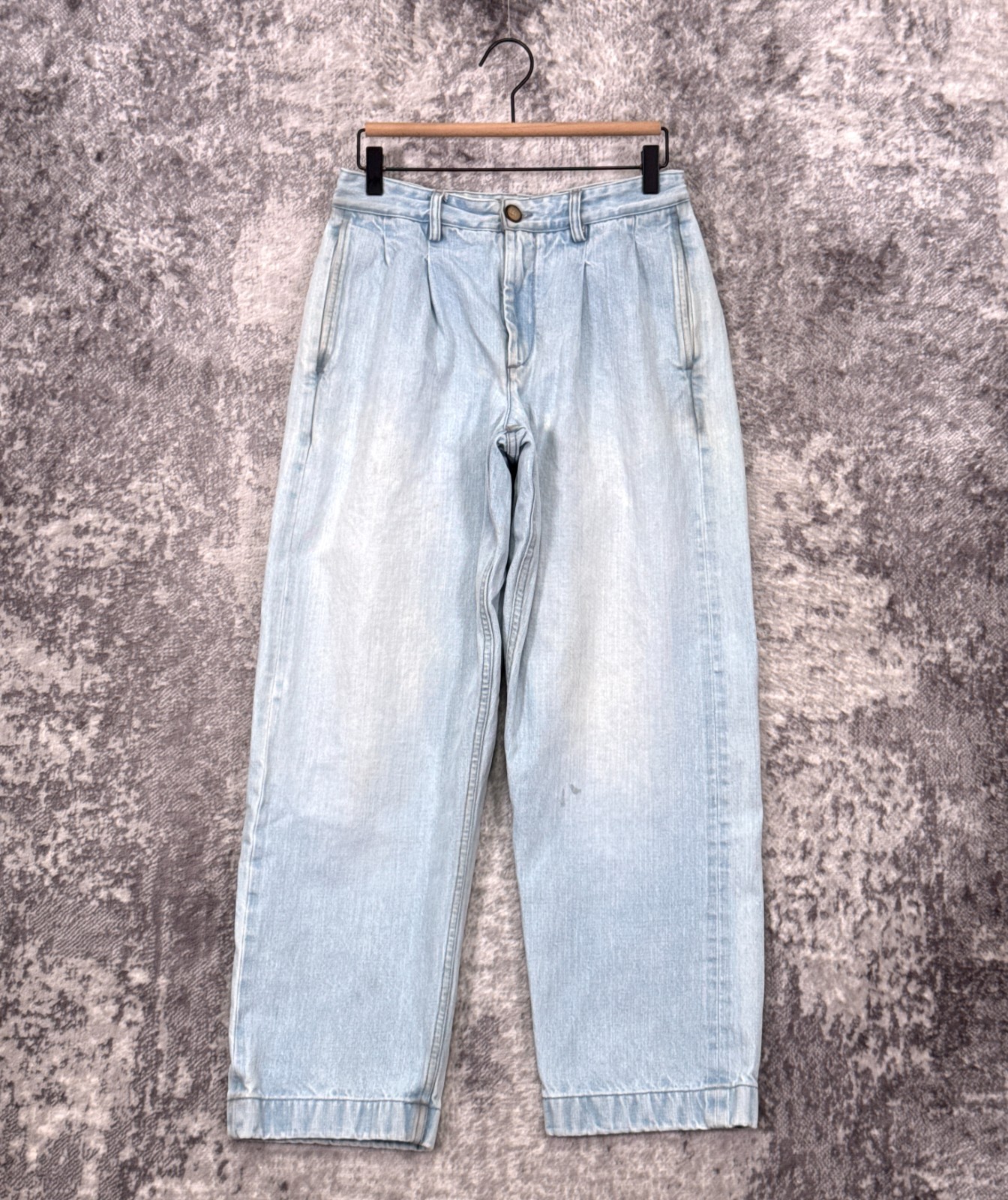 Noah Pleated Jeans 30 Mens Denim High Rise Trouser Noah Pleated Jeans 30 Mens Denim High Rise Trouser
