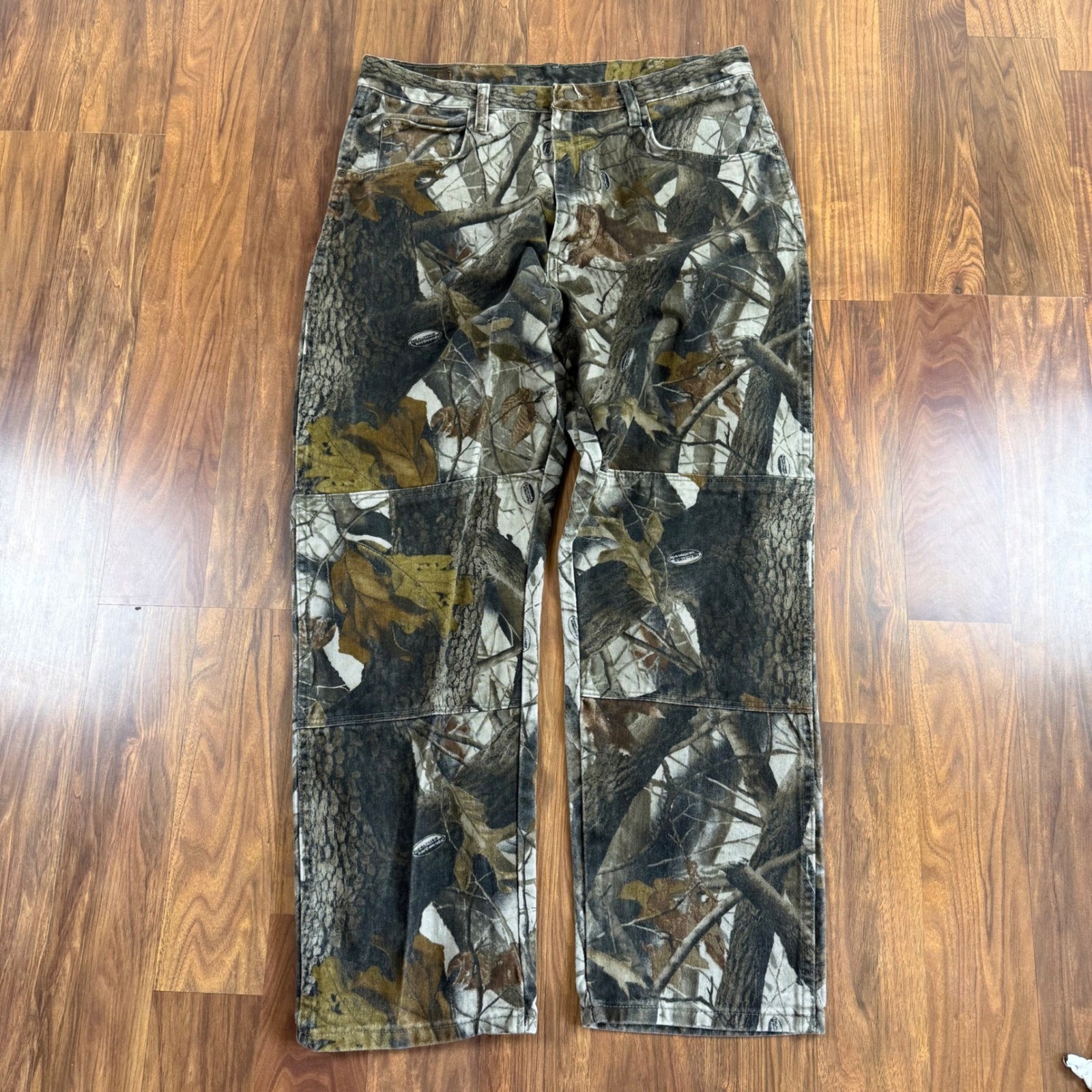 Wrangler Authentic Realtree Camo Double Knee Pants Mens 36x32 Hunting Workwear Wrangler Authentic Realtree Camo Double Knee Pants Mens 36x32 Hunting Workwear