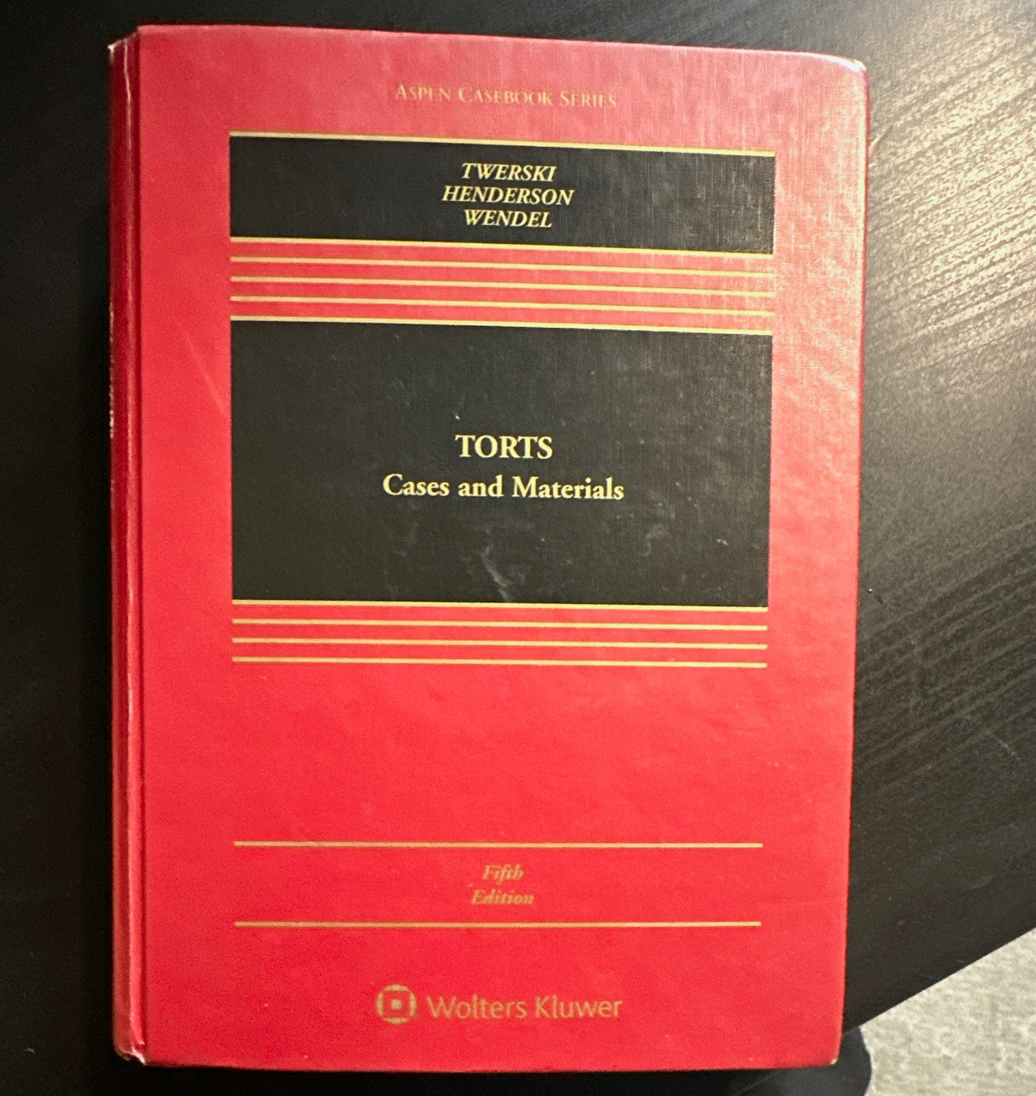 Wolters Kluwer Aspen Casebook Torts: Cases & Materials Hardcover 5th Ed
