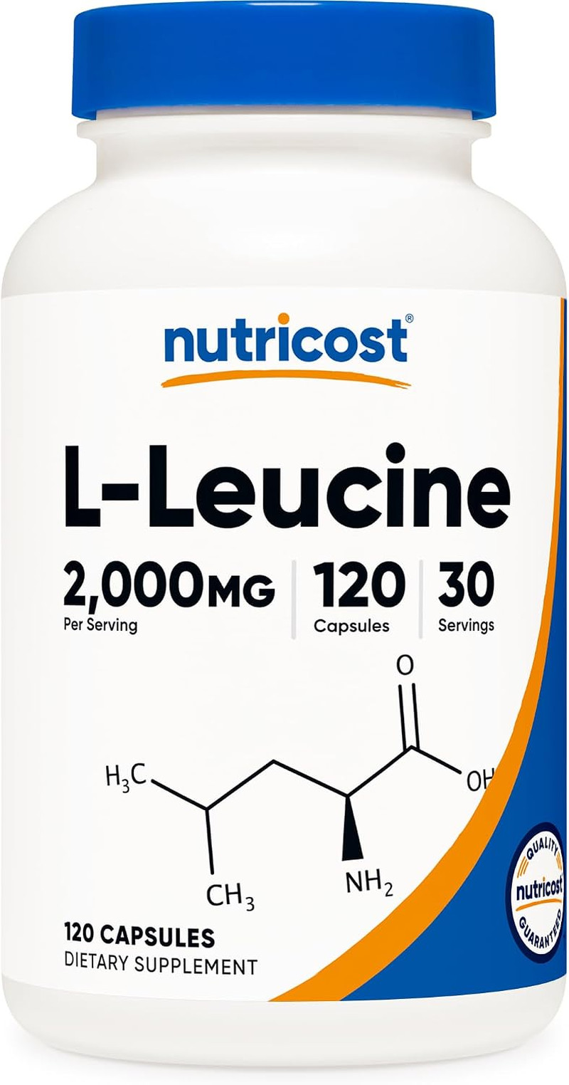 Nutricost L-Leucine 2,000Mg, 120 Vegetarian Capsules, Gluten-Free | Gmo-Free, 30