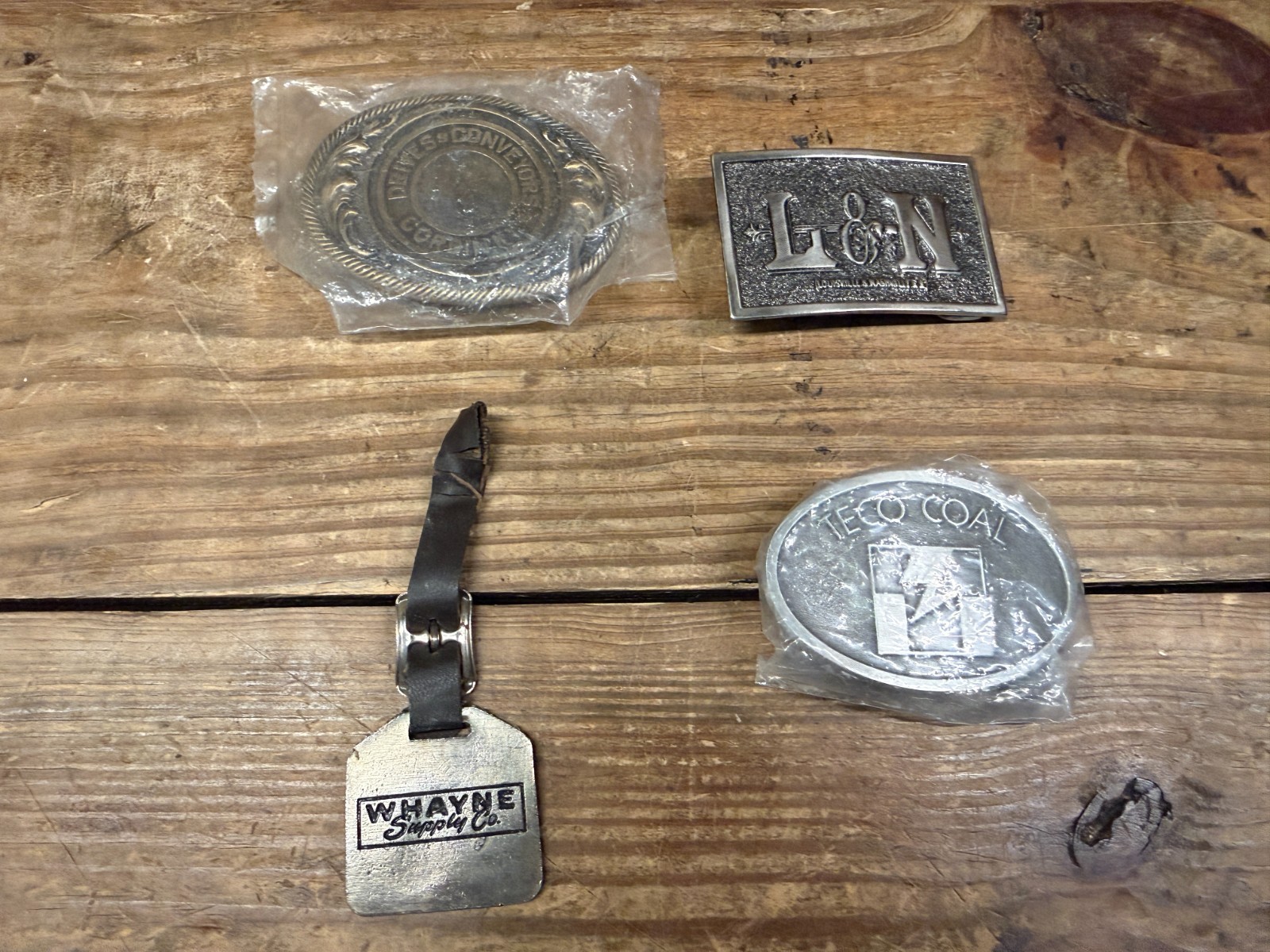 Vintage Belt Buckles Coal Mining Railroad L&N Caterpillar Teco Coal Gatliff Vintage Belt Buckles Coal Mining Railroad L&N Caterpillar Teco Coal Gatliff