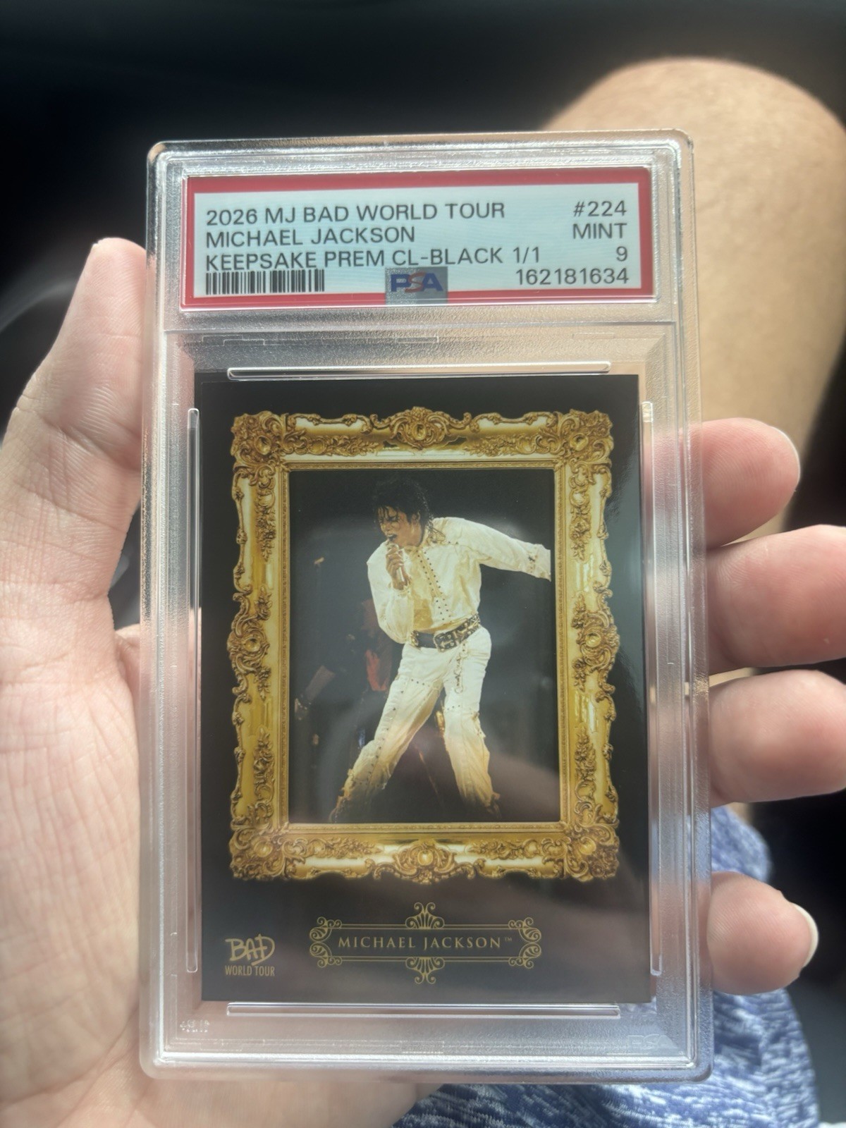 Michael Jackson 2026 Keepsake BLACK 1/1 #224 PSA 9 POP 1 None Higher RARE