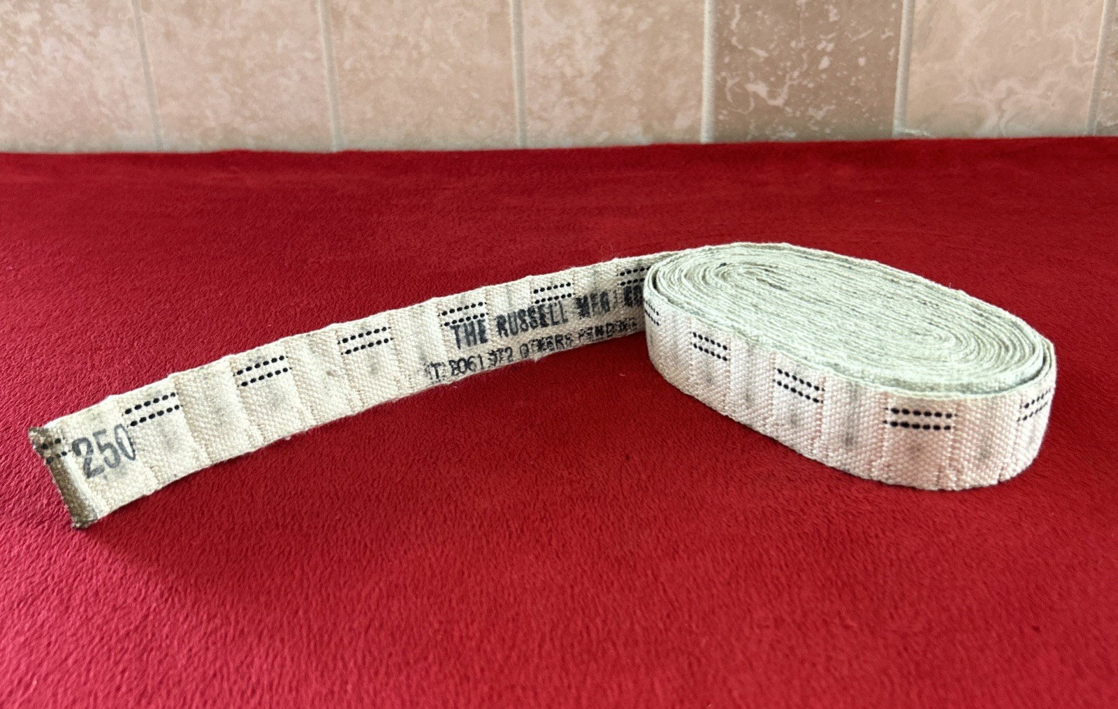 Original WWII US Army Browning 1919 250RD Cloth Ammo Belt BAR 1942 WW2