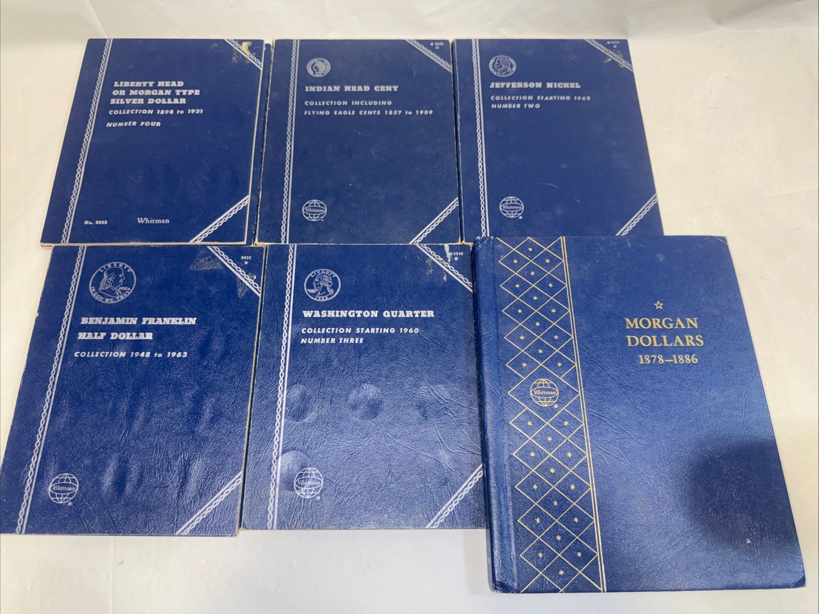VINTAGE WHITMAN MORGAN DOLLAR Liberty Washington COIN ALBUMS 1878-1886 LOT VINTAGE WHITMAN MORGAN DOLLAR Liberty Washington COIN ALBUMS 1878-1886 LOT