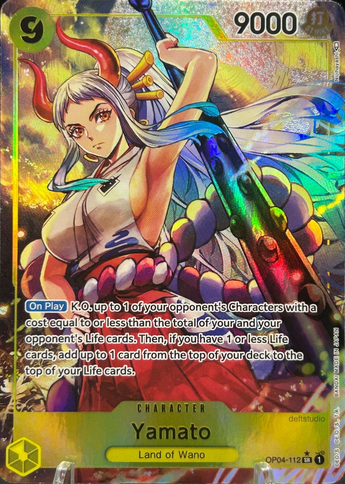 • Yamato • OP04-112 Alt Art Holo Kingdoms of Intrigue One Piece TCG NM