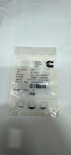 Sealing Washer 3963990 is used primarily on EPA13 6.7 liter ISB/QSB engines. 3pc