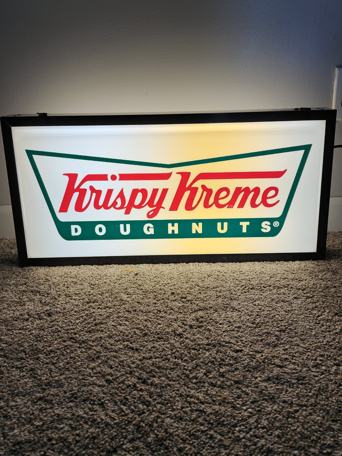 Vintage Krispy Kreme Doughnuts Lighted Store Sign Double Sided 25 Vintage Krispy Kreme Doughnuts Lighted Store Sign Double Sided 25
