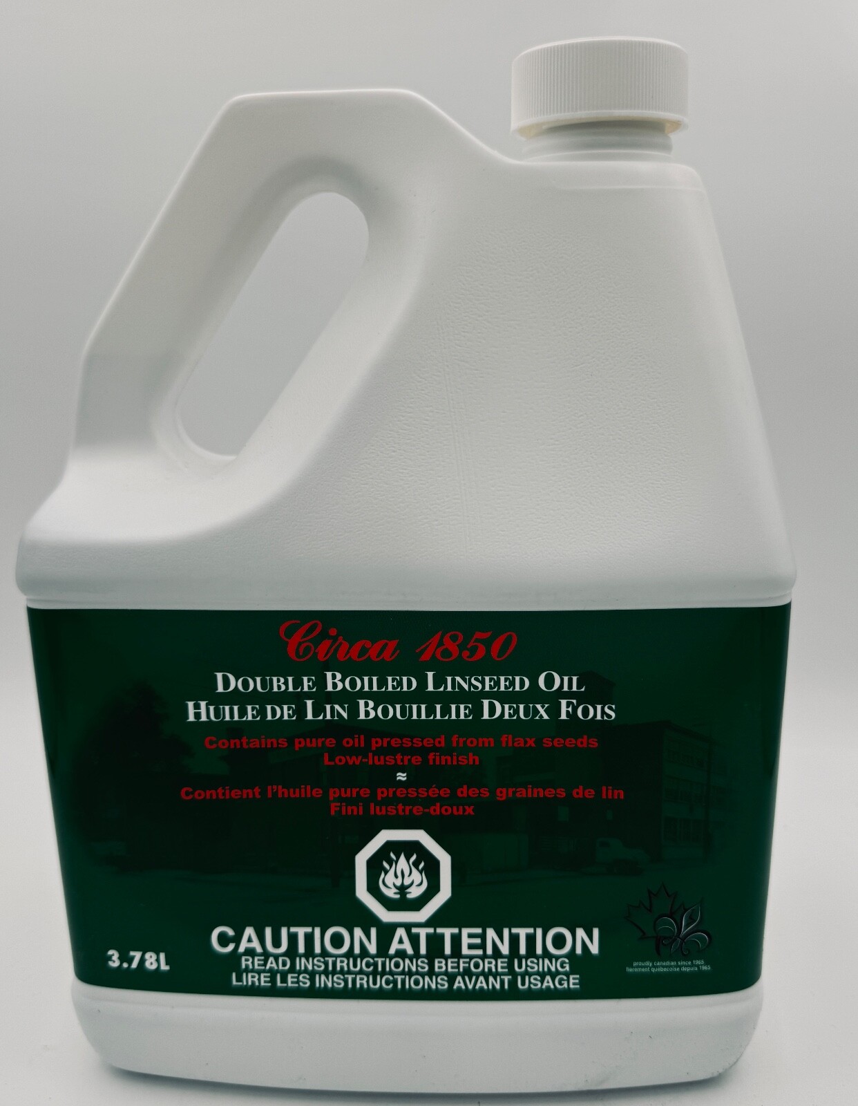 Circa 1850 Double Boiled Linseed Oil  does not contain any solvents or additives