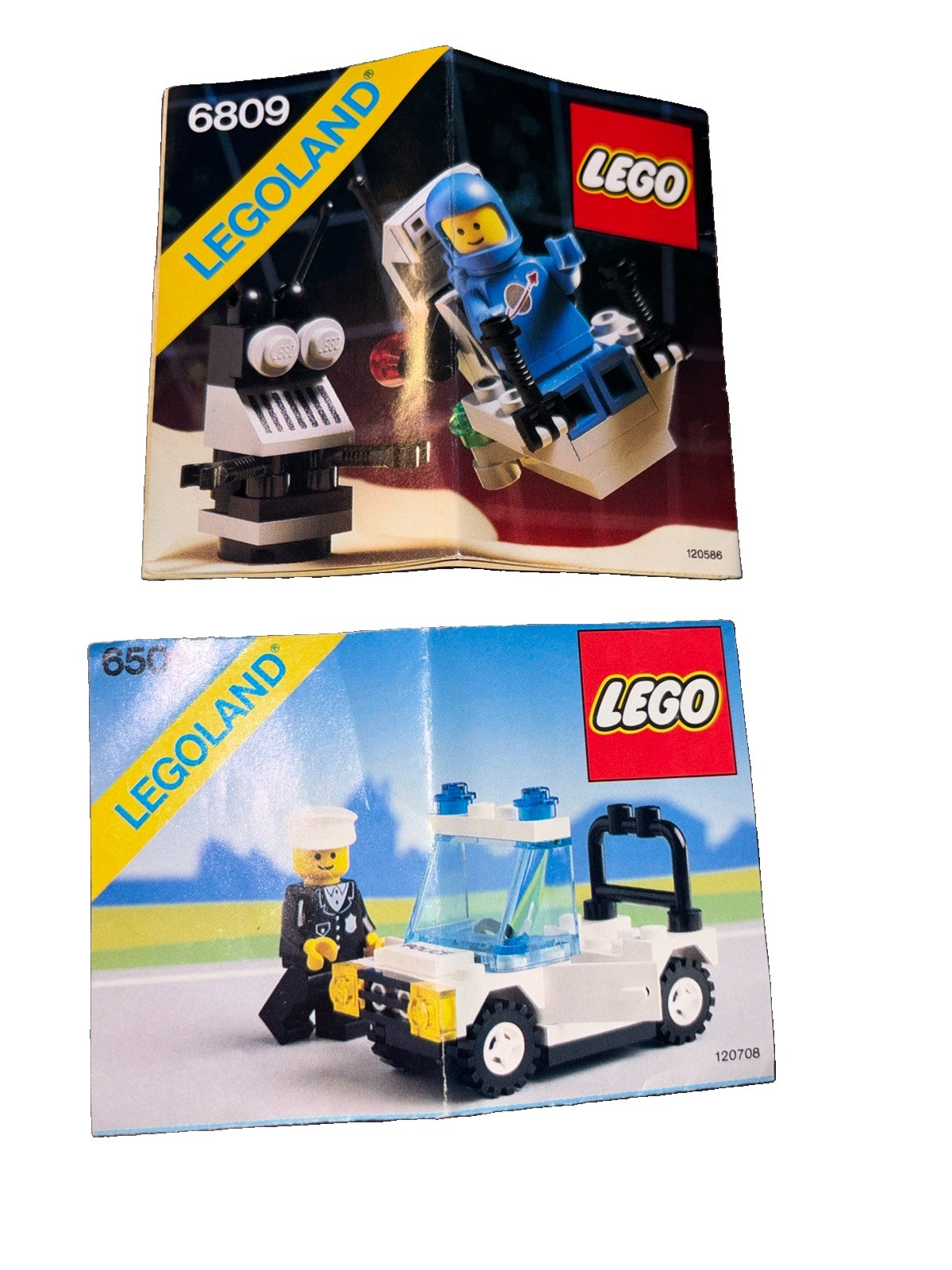 Vtg LEGO Legoland #6506 Precinct Cruiser 89' #6809 Xt-5 Space Instruction Lot Vtg LEGO Legoland #6506 Precinct Cruiser 89' #6809 Xt-5 Space Instruction Lot