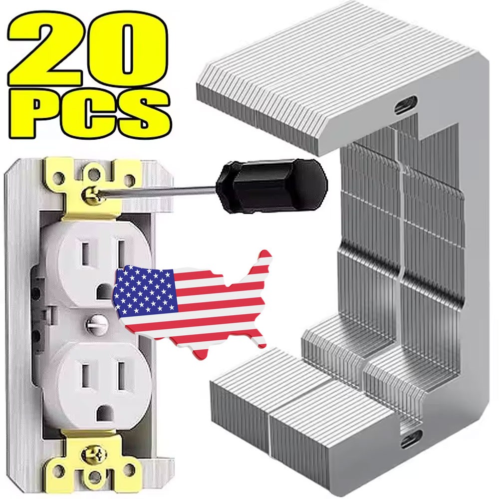 20 Pcs Wall Plate Spacer,Spacers for Electrical Outlets, Metal Flush Fit Device
