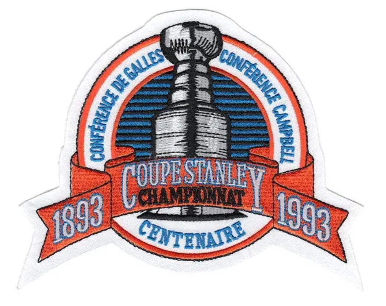1993 NHL Stanley Cup Final Jersey Patch Montreal Canadiens French Version