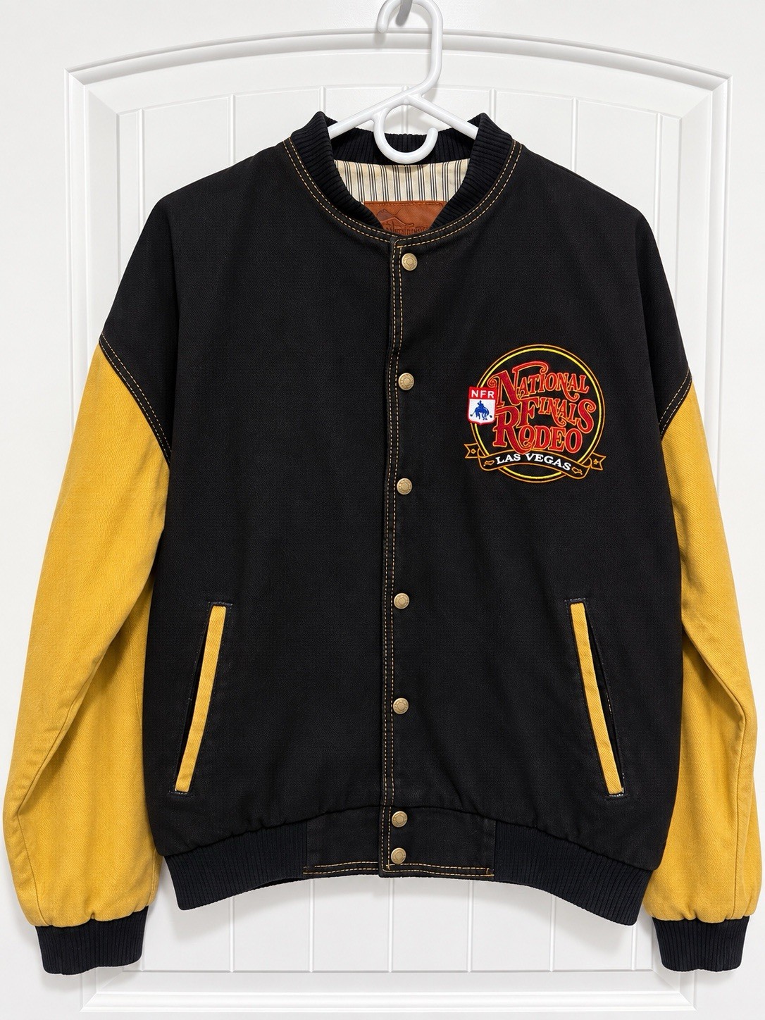 Vintage 1995 NFR National Finals Rodeo Las Vegas Roper Jacket Embroidered Small
