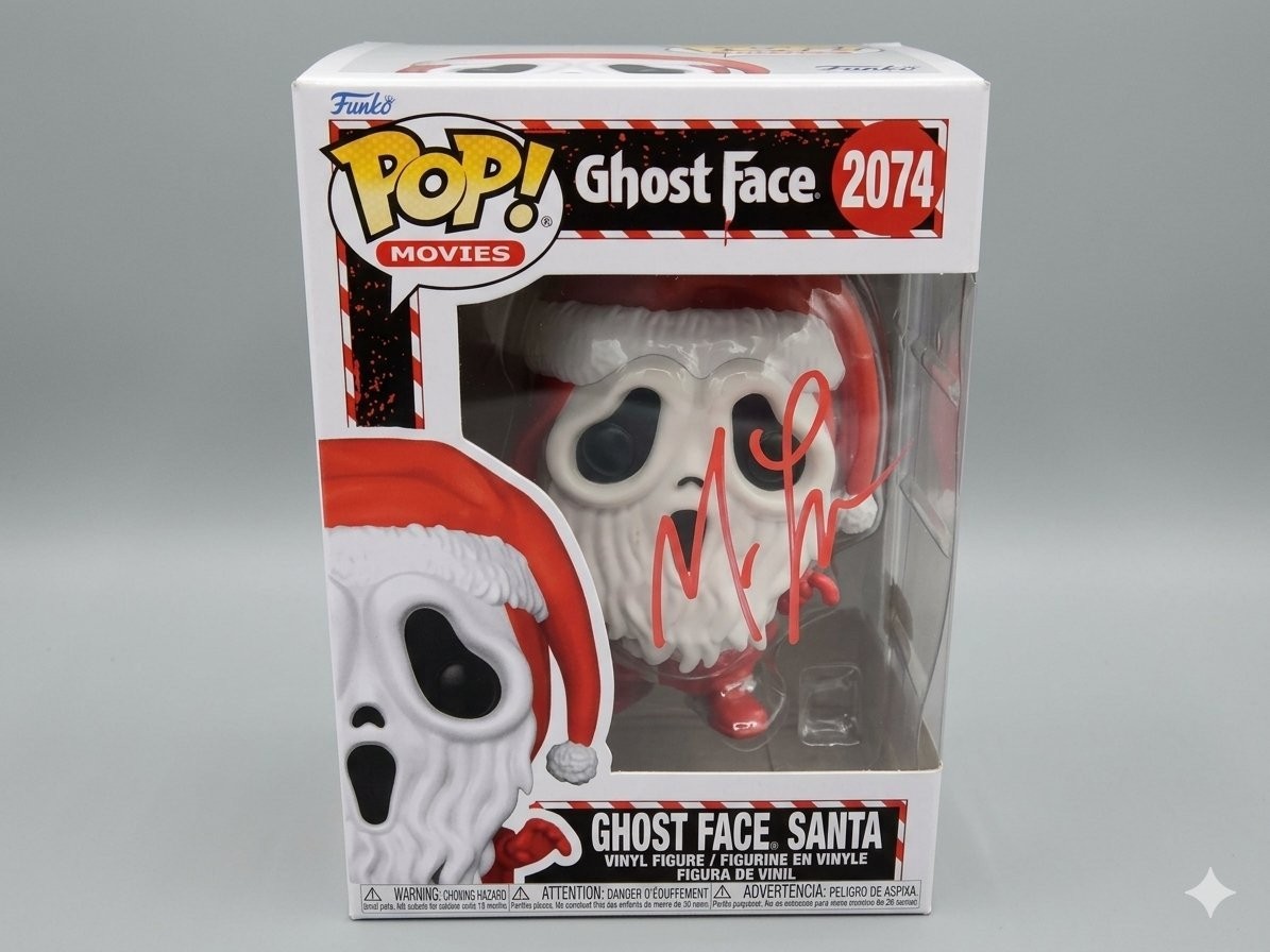 Matthew Lillard Signed Scream Santa Ghostface Funko Pop 2074 PC Certified Matthew Lillard Signed Scream Santa Ghostface Funko Pop 2074 PC Certified