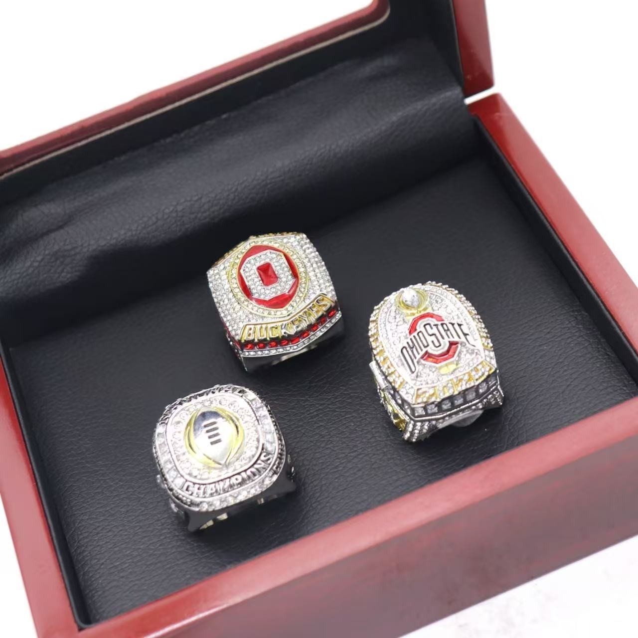2024-2025 Ohio State NCAA Championship Rings Set With Display Box 2024-2025 Ohio State NCAA Championship Rings Set With Display Box