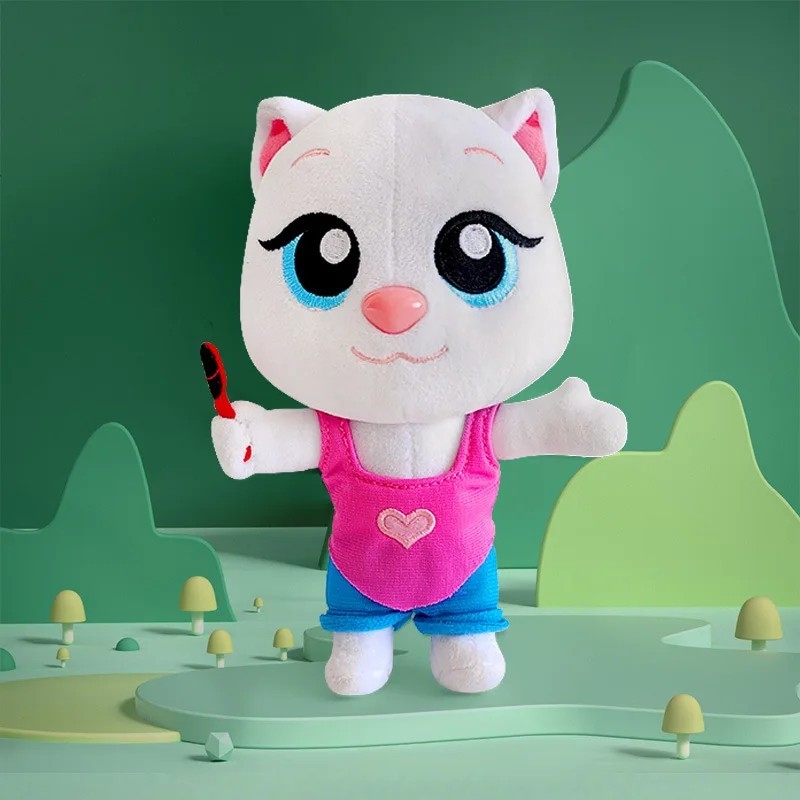 Can\'t Talk Talking Tom And Friends With Changeable Clothes Plush Toys 18cm Talki Can\'t Talk Talking Tom And Friends With Changeable Clothes Plush Toys 18cm Talki