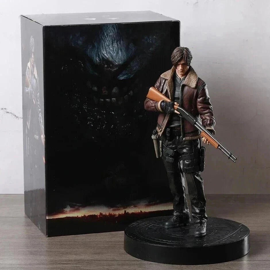 Resident Evil 4 Remake Collector’s Edition Leon Statue Figure USA Stock