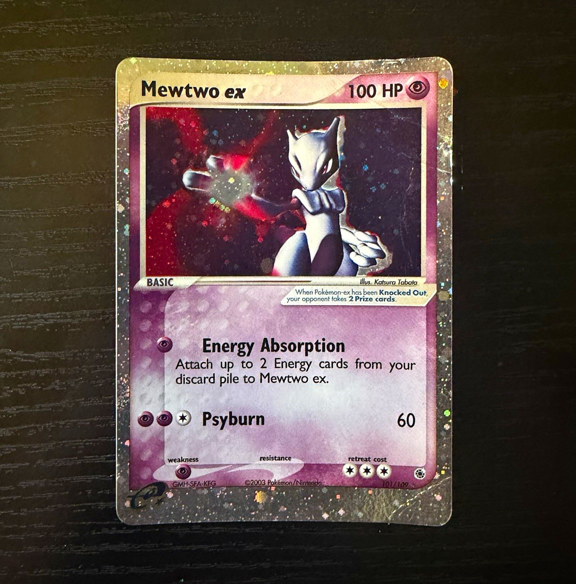 The Pokémon Company Mewtwo ex 101/109 EX Ruby & Sapphire Holo Ultra Rare 100 HP The Pokémon Company Mewtwo ex 101/109 EX Ruby & Sapphire Holo Ultra Rare 100 HP