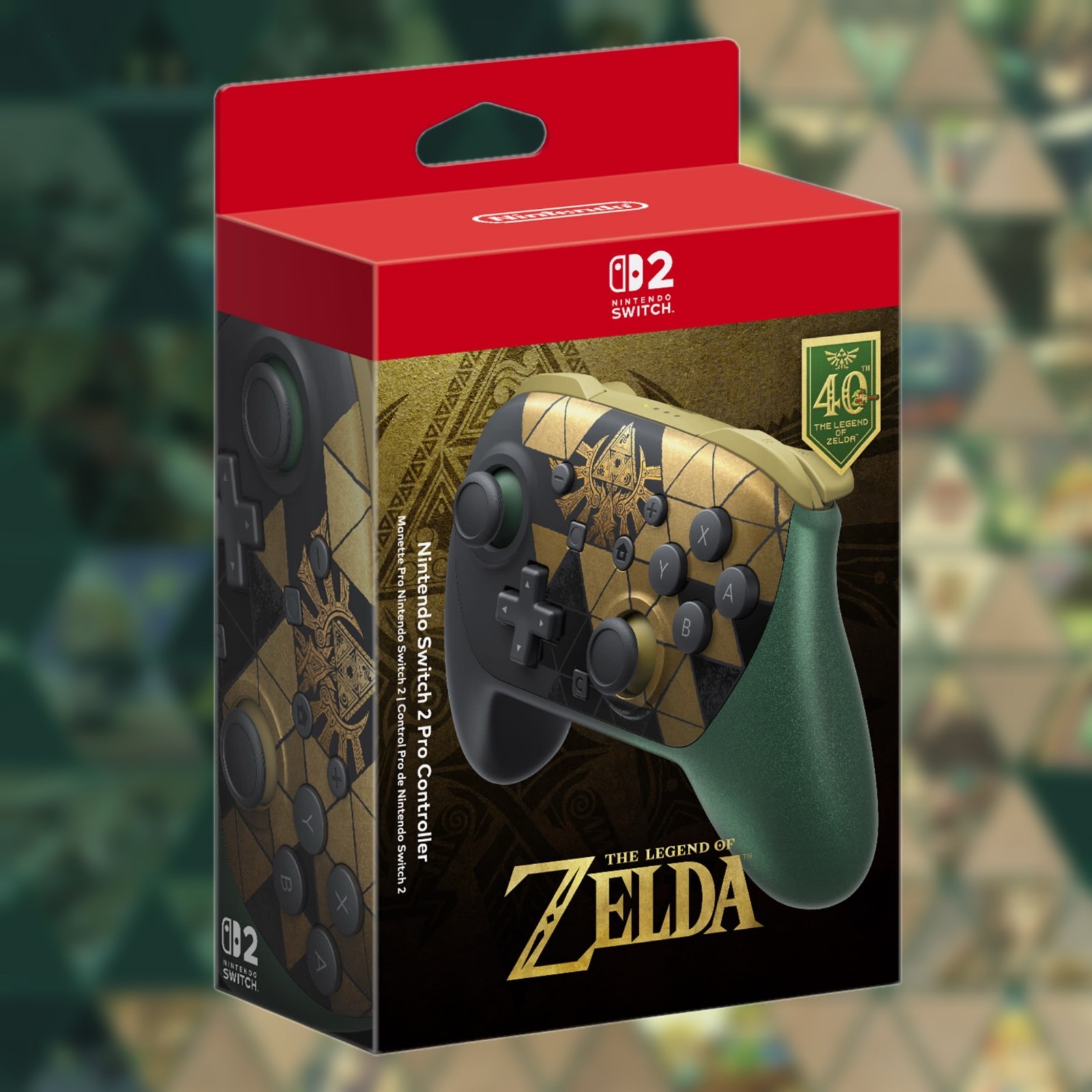 PRESALE Nintendo Switch 2 Pro Controller The Legend of Zelda 40th Anniversary