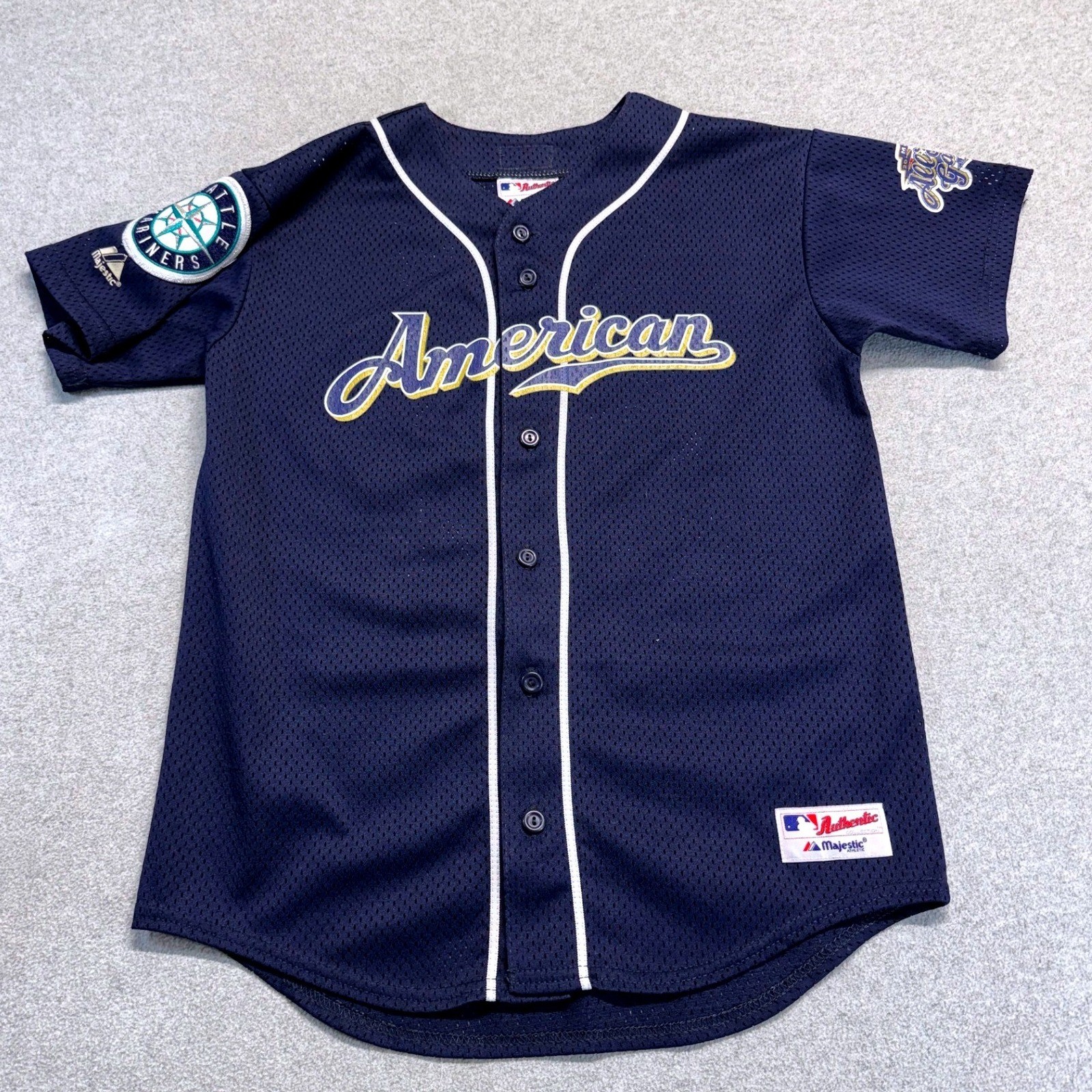 Vintage 2002 Ichiro Suzuki #51 MLB All-Star Game Authentic Jersey AL Kids L