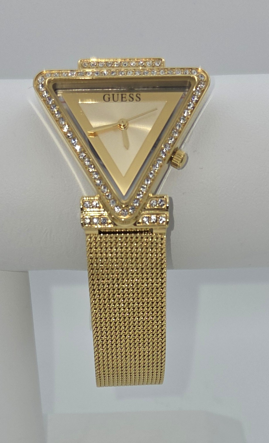 Guess GW0508L2 Ladies Fame Gold Tone Triangular Crystal Accent Watch 34mm Guess GW0508L2 Ladies Fame Gold Tone Triangular Crystal Accent Watch 34mm