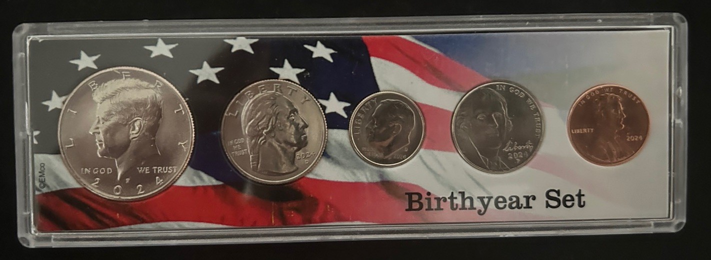 2024 Birth Year Set 5 Bright Uncirculated Coins 2024 Birth Year Set 5 Bright Uncirculated Coins
