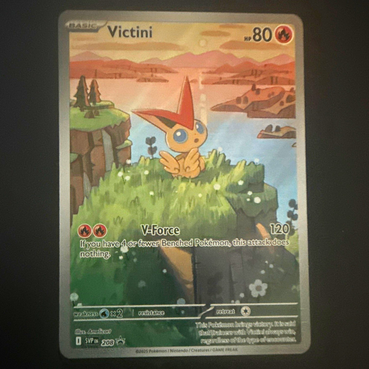 The Pokémon Company Victini 208 SVP Scarlet & Violet Promo Holo 80HP Eng 2025 The Pokémon Company Victini 208 SVP Scarlet & Violet Promo Holo 80HP Eng 2025