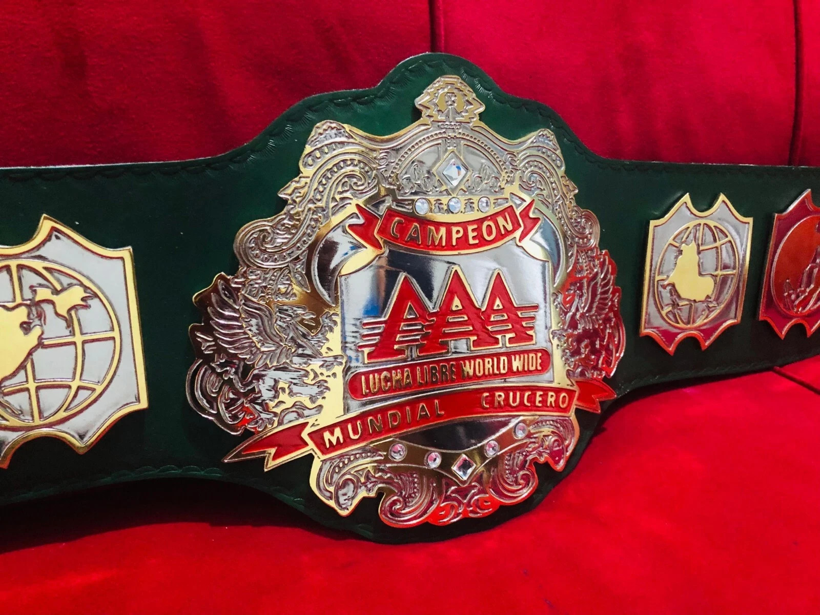 AAA lUCHA LIBRE WORLD WIDE MUNDIAL CRUCERO WRESTLING CHAMPIONSHIP BELT 4mm