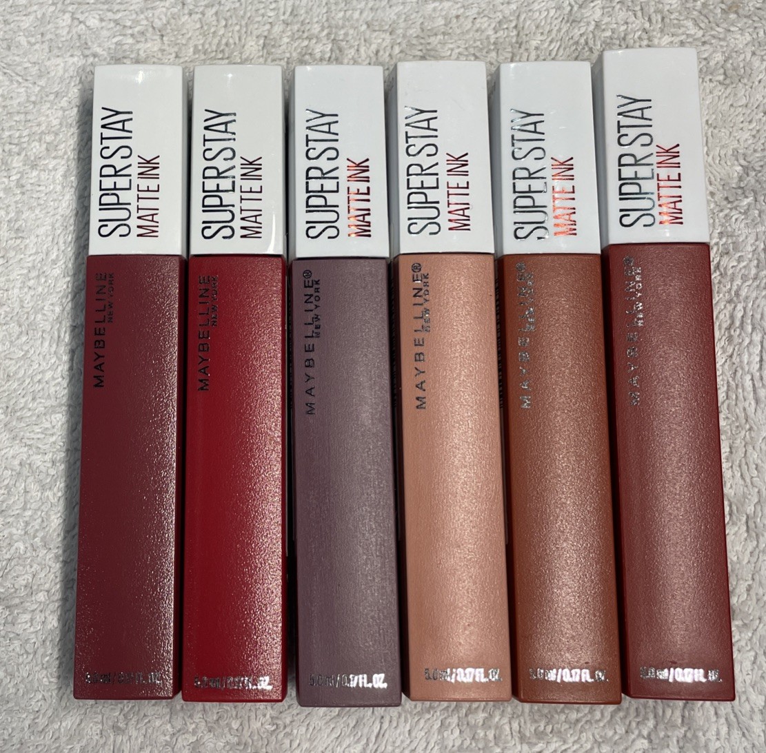 6 X Maybelline Super Stay Matte Ink 117 135 60 95 20 08 (No5) NEW (hh3) 6 X Maybelline Super Stay Matte Ink 117 135 60 95 20 08 (No5) NEW (hh3)