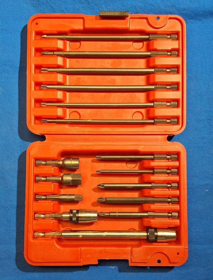 Mac Tools QCAS16 16 pc quick change fastener drive tool bit set 1/4\