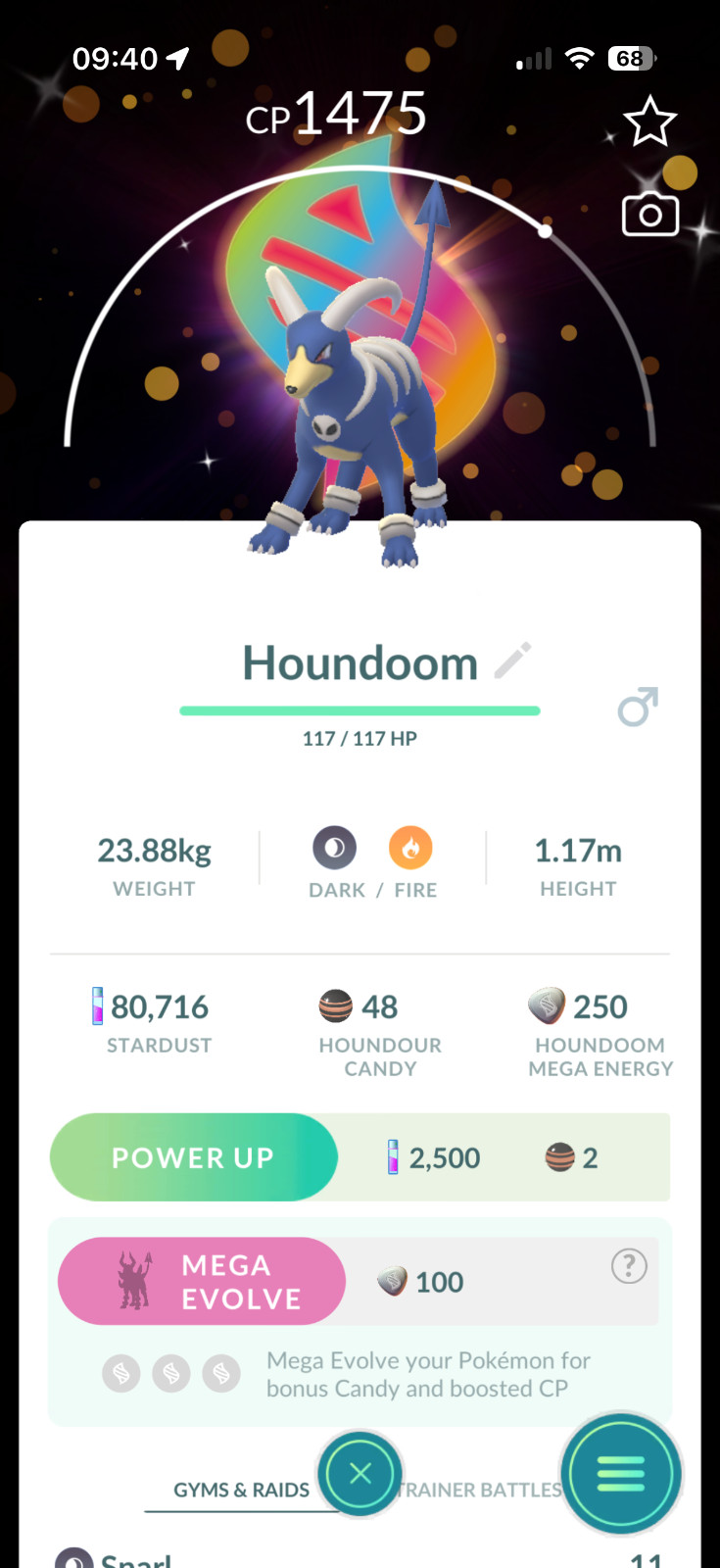 Pokémon Go Shiny Houndoom Mega Background/READ DESCRIPTION