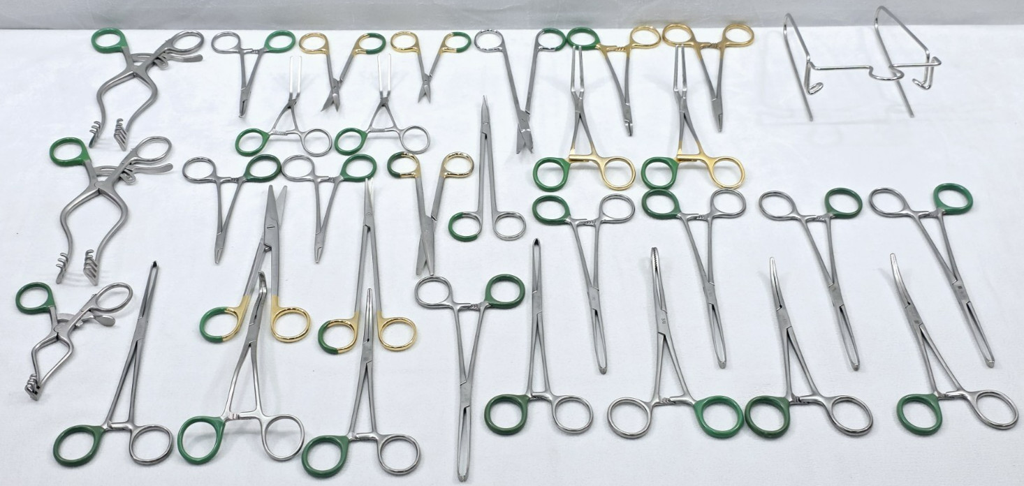 Bulk 31-Piece AESCULAP General Surgery Instruments WECK Pilling