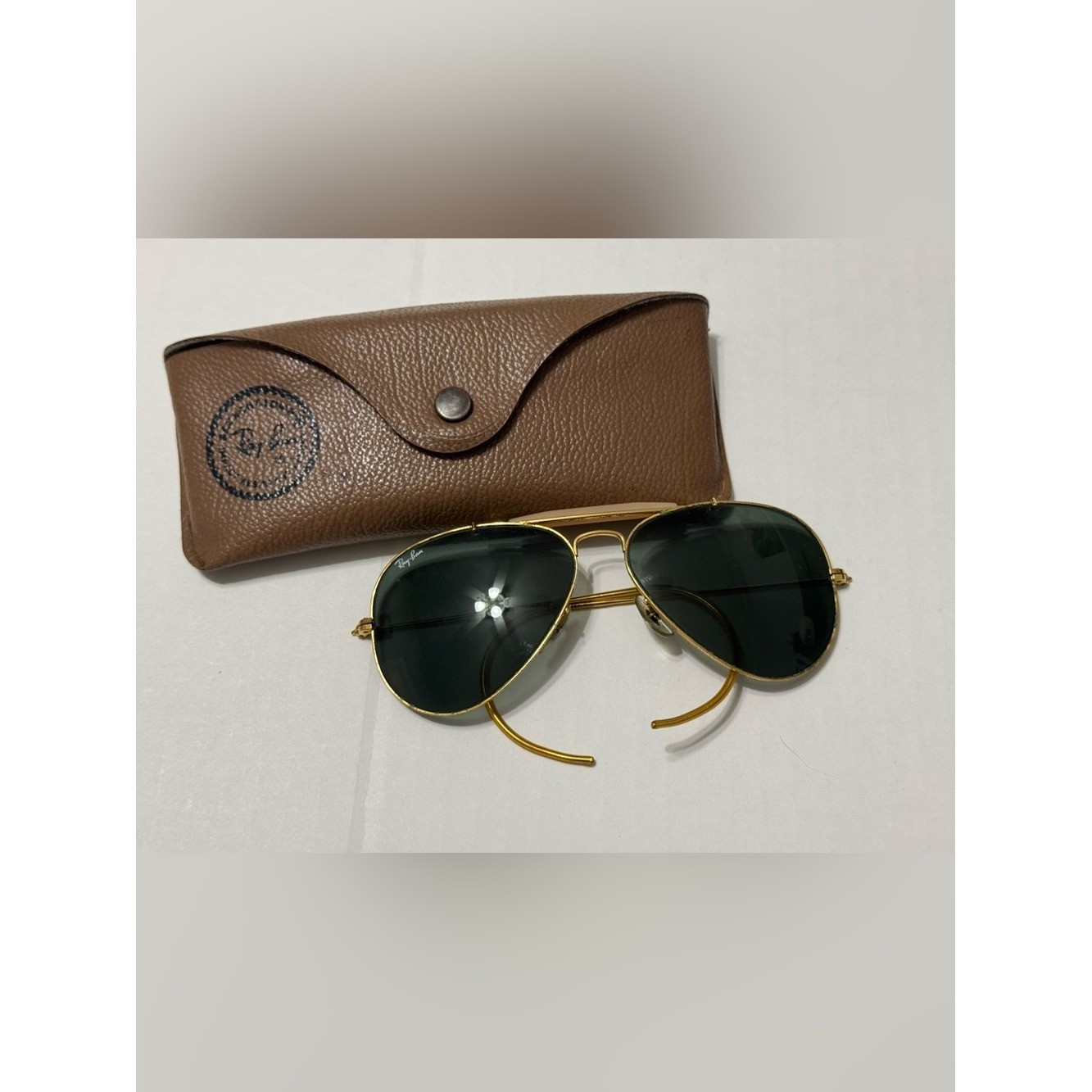 Vintage B&L Ray-Ban Outdoorsman AviatorSunglasses Gold Frame Vintage B&L Ray-Ban Outdoorsman AviatorSunglasses Gold Frame