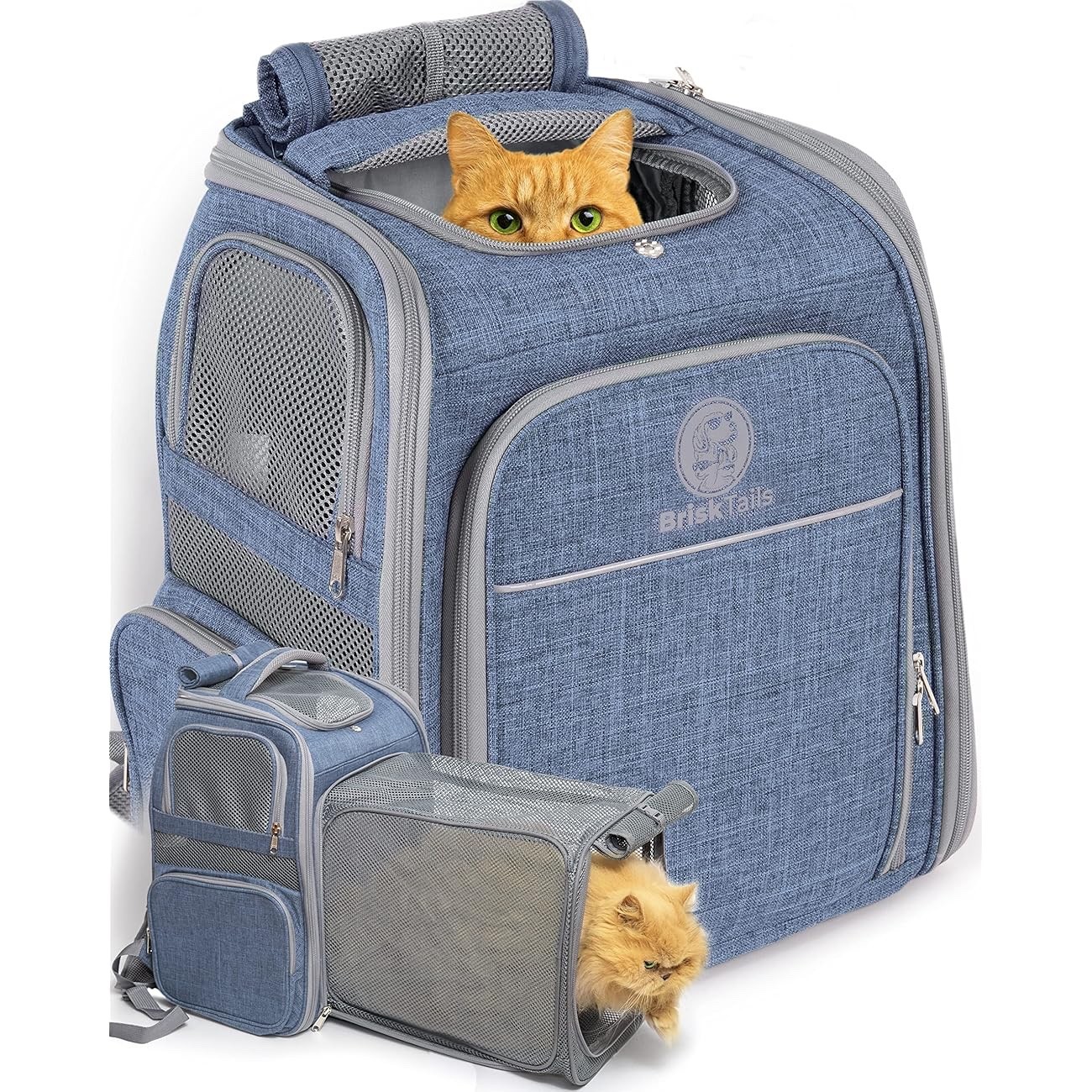 Breathable Cat Dog Backpack Pet Carrier Travel Expandable Comfortable Adjustable Breathable Cat Dog Backpack Pet Carrier Travel Expandable Comfortable Adjustable
