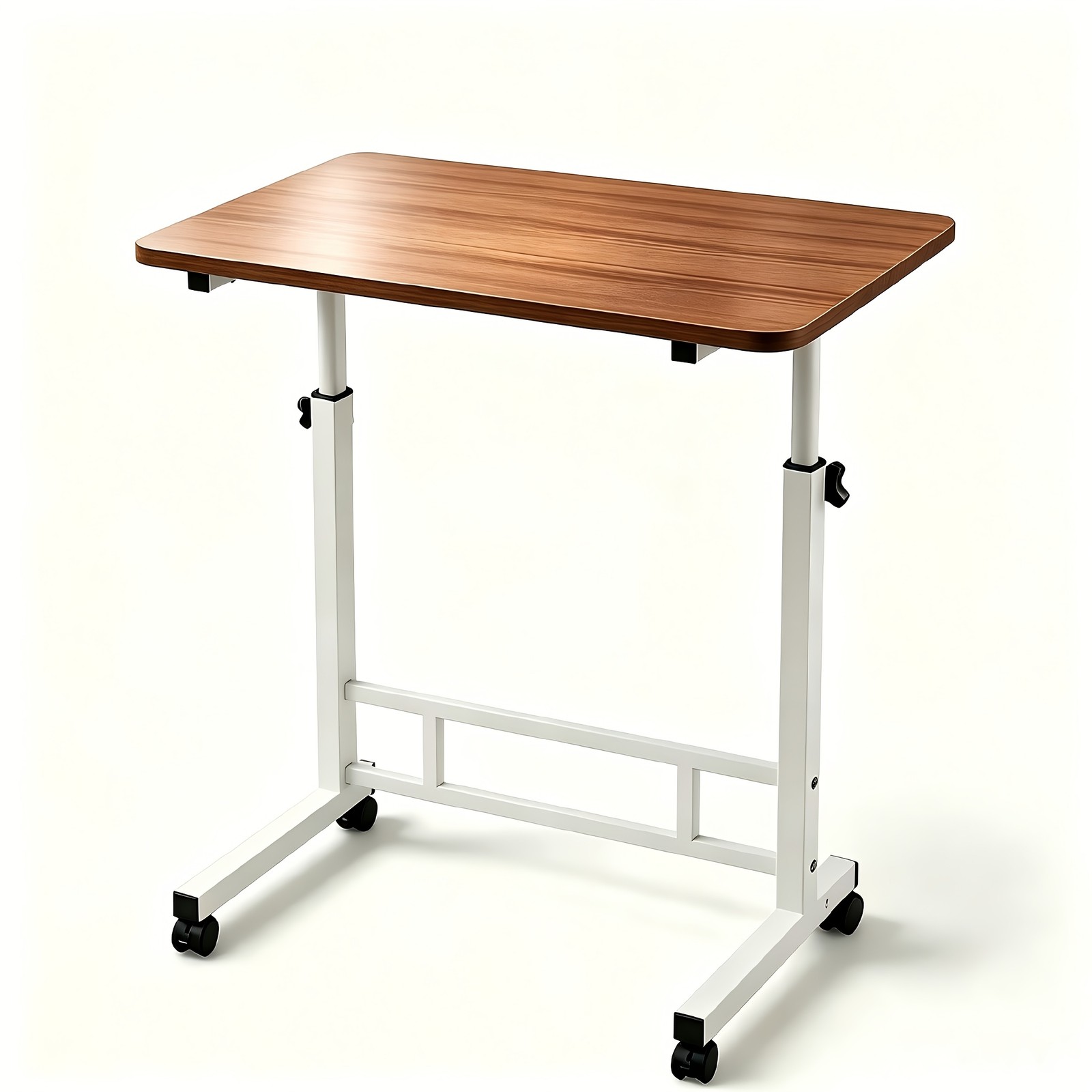 1 Tier Adjustable Height Movable Patio Table Outdoor BBQ Cart Outdoor Walnut New 1 Tier Adjustable Height Movable Patio Table Outdoor BBQ Cart Outdoor Walnut New