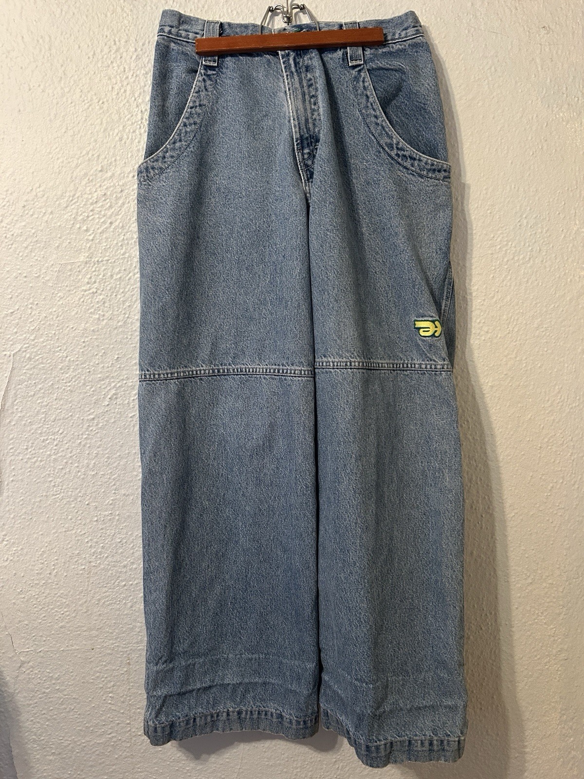 JNCO Mens Sz 32x34 OG Y2K Baggy Wide Leg Jeans Blue Denim 26\ JNCO Mens Sz 32x34 OG Y2K Baggy Wide Leg Jeans Blue Denim 26\